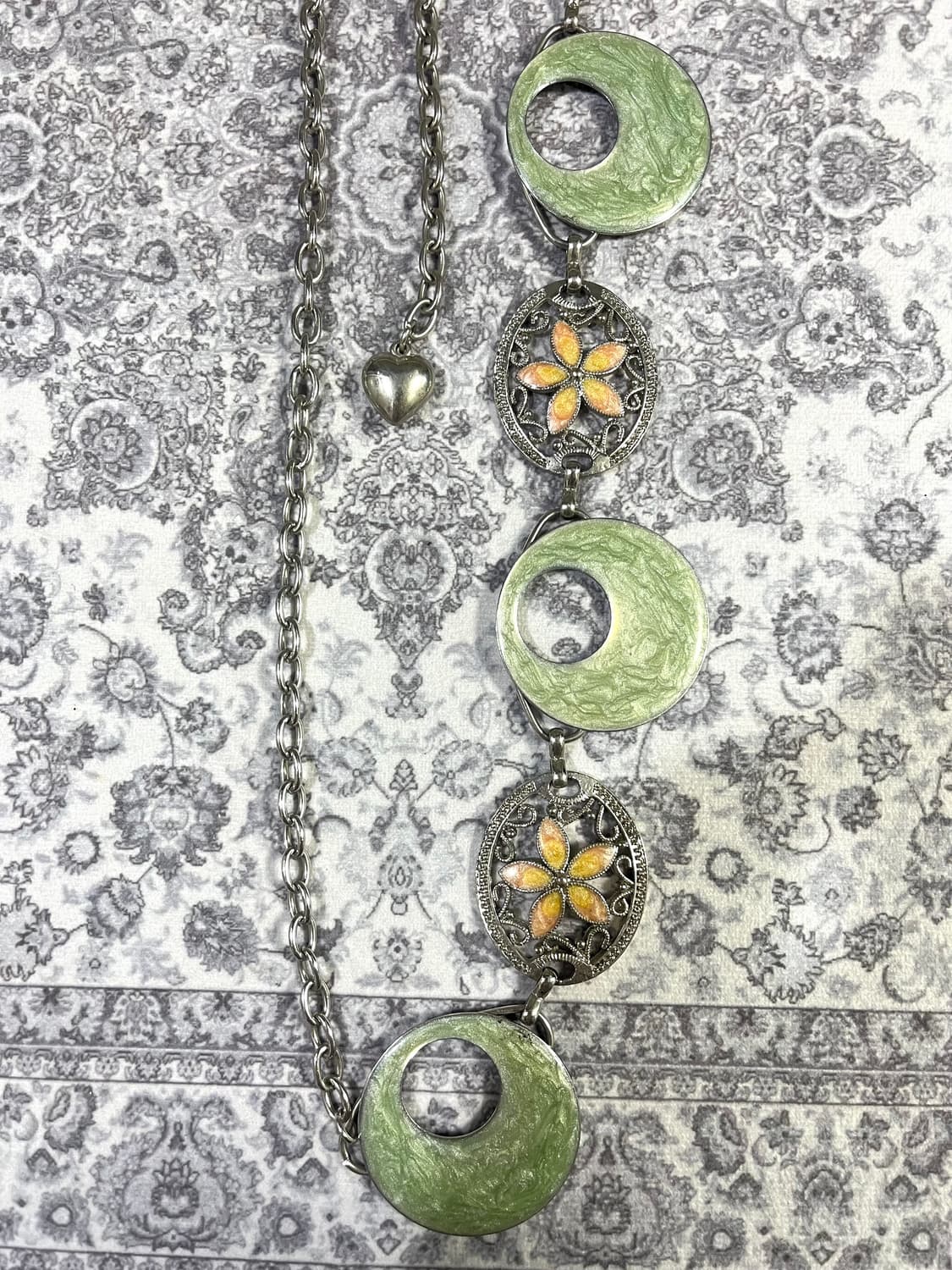 오리엔탈 페어리 플라워 엔틱 체인 벨트 상품이미지4