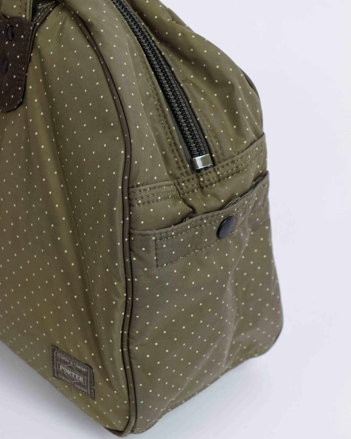 [HEADPORTER] 도트 패턴 올리브 패디드 보스턴백 상품이미지4