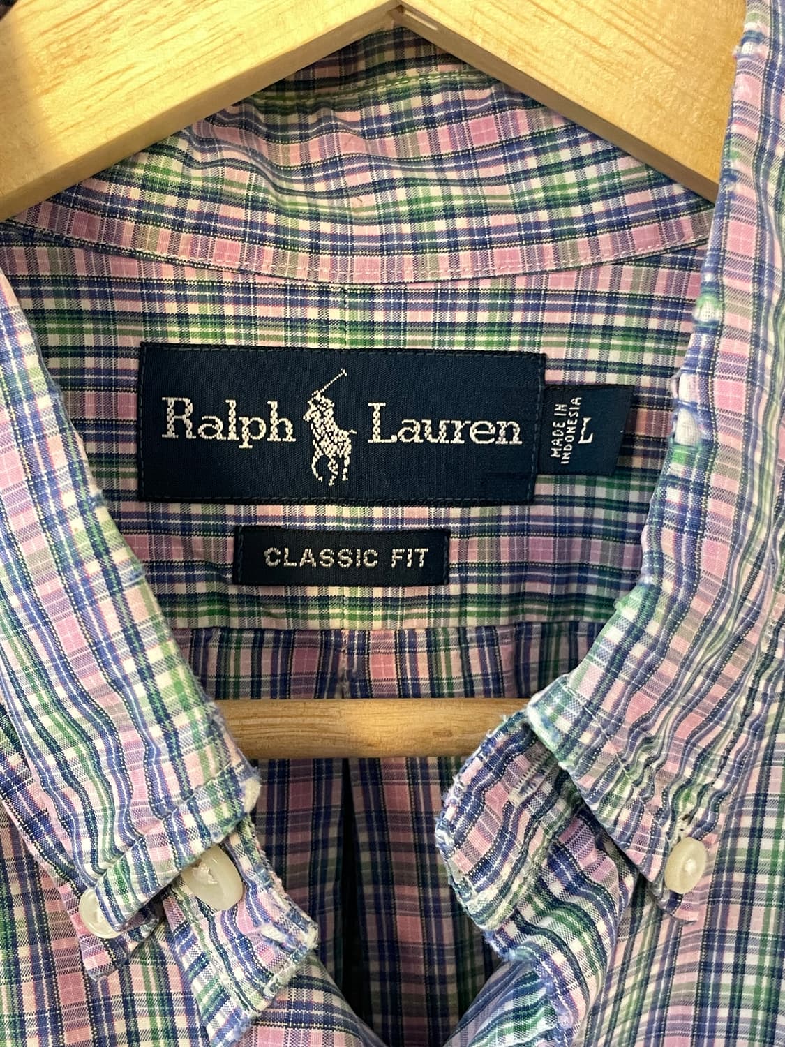 폴로 클래식핏 체크 셔츠  상품이미지6