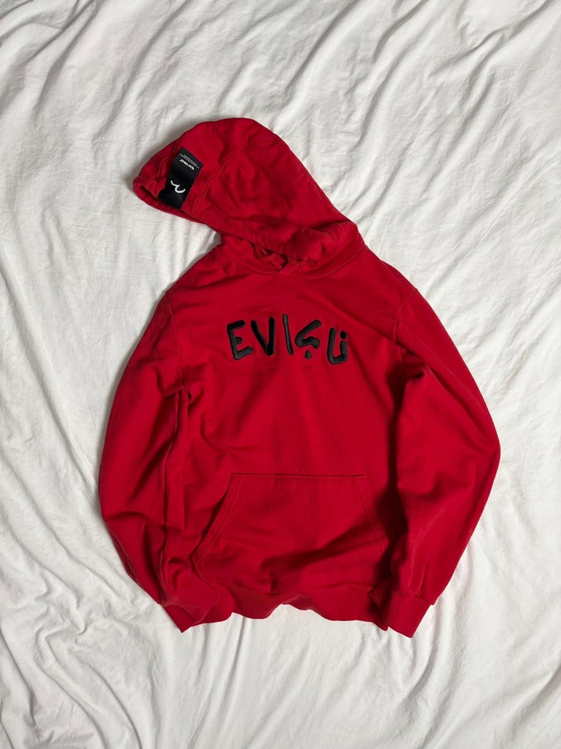 에비수 레드 후드집업  상품이미지1