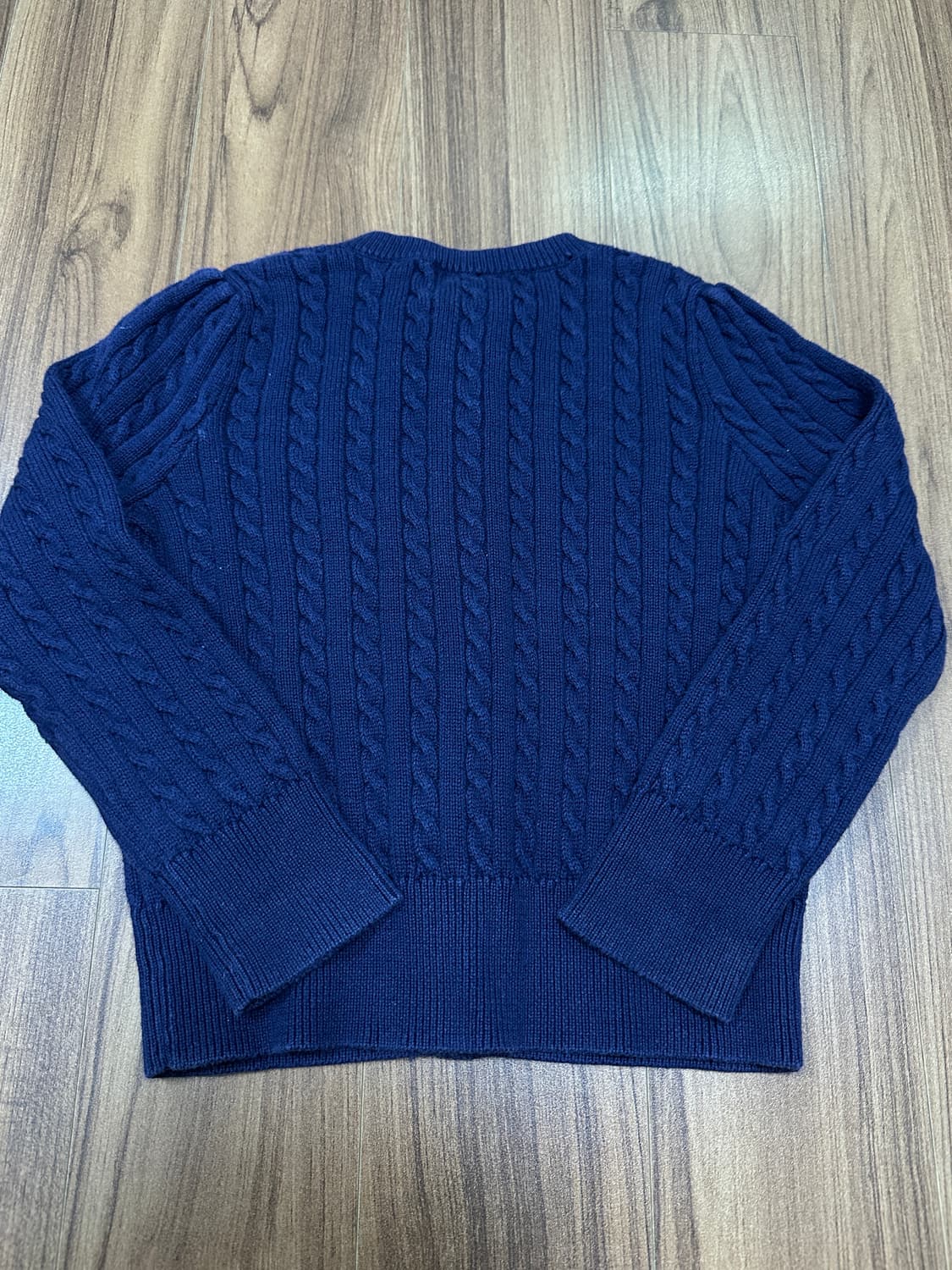 폴로 키즈 네이비 꽈배기 가디건 3/3T 상품이미지6