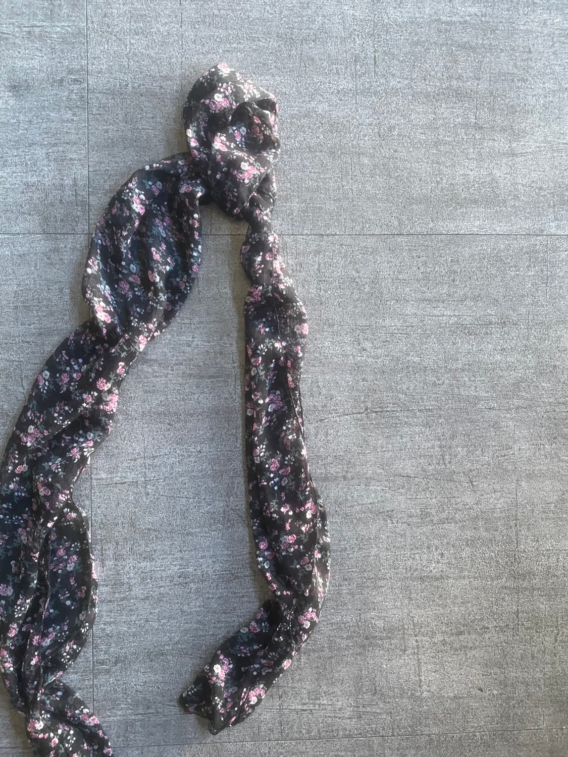 일본빈티지 달천깔페어리 프린세스모리걸 플라워 썸머쉬폰스카프 상품이미지2