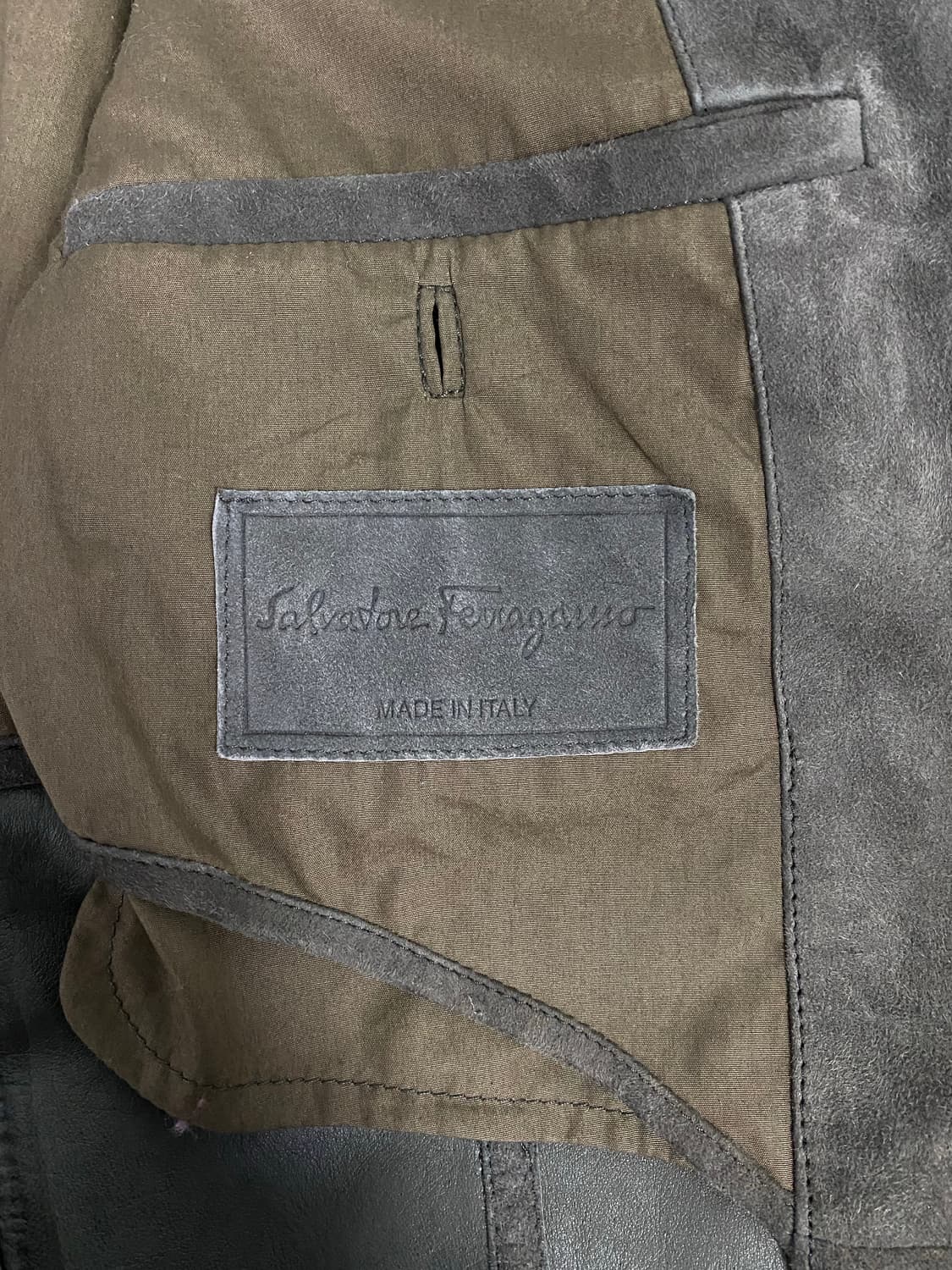 살바토레 페라가모 스웨이드 자켓 54  상품이미지5