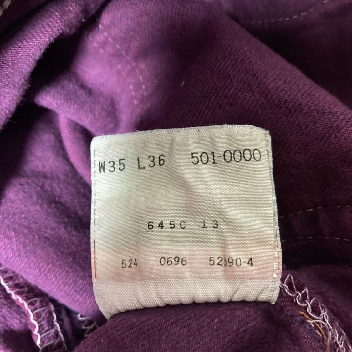 (90's) 리바이스 501xx USA 퍼플 데님 청바지 상품이미지7