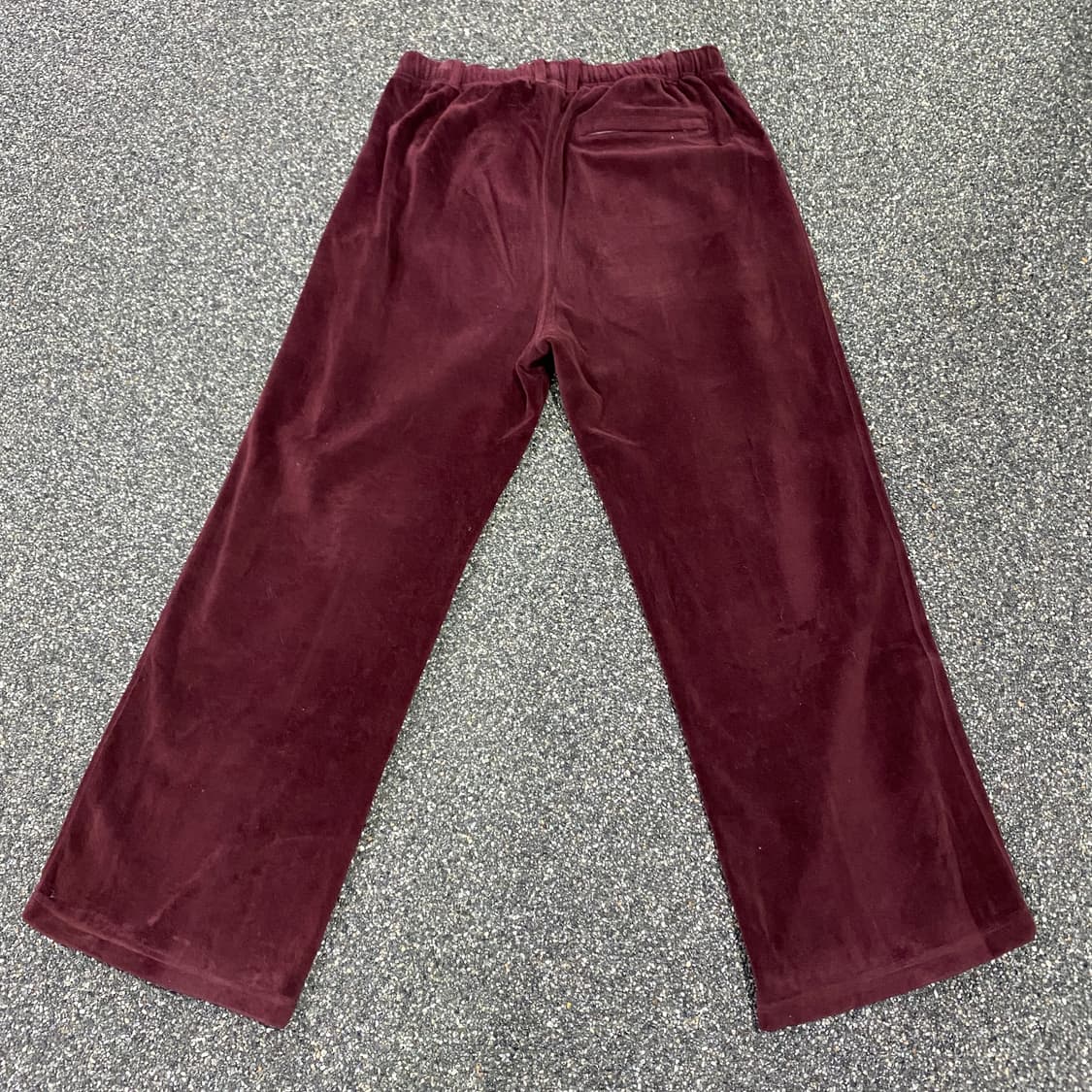 세터 스몰로고 벨루어 버건디 트랙 팬츠 B3830 상품이미지6