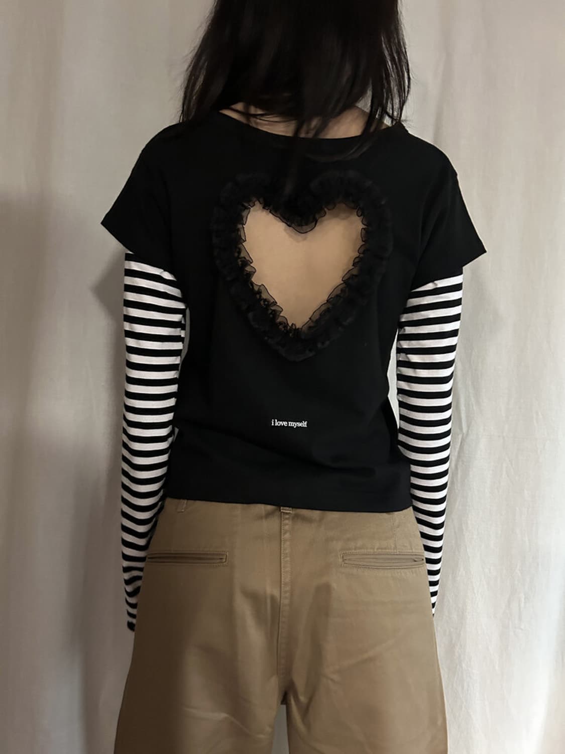 동은 레이어드 롱 티셔츠 상품이미지4