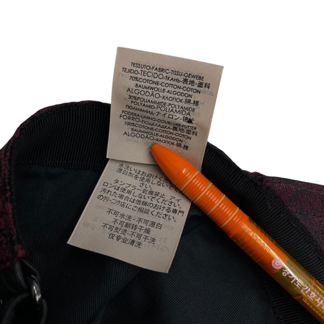 보테가베네타 코튼베이스 레드체크 볼캡 상품이미지10