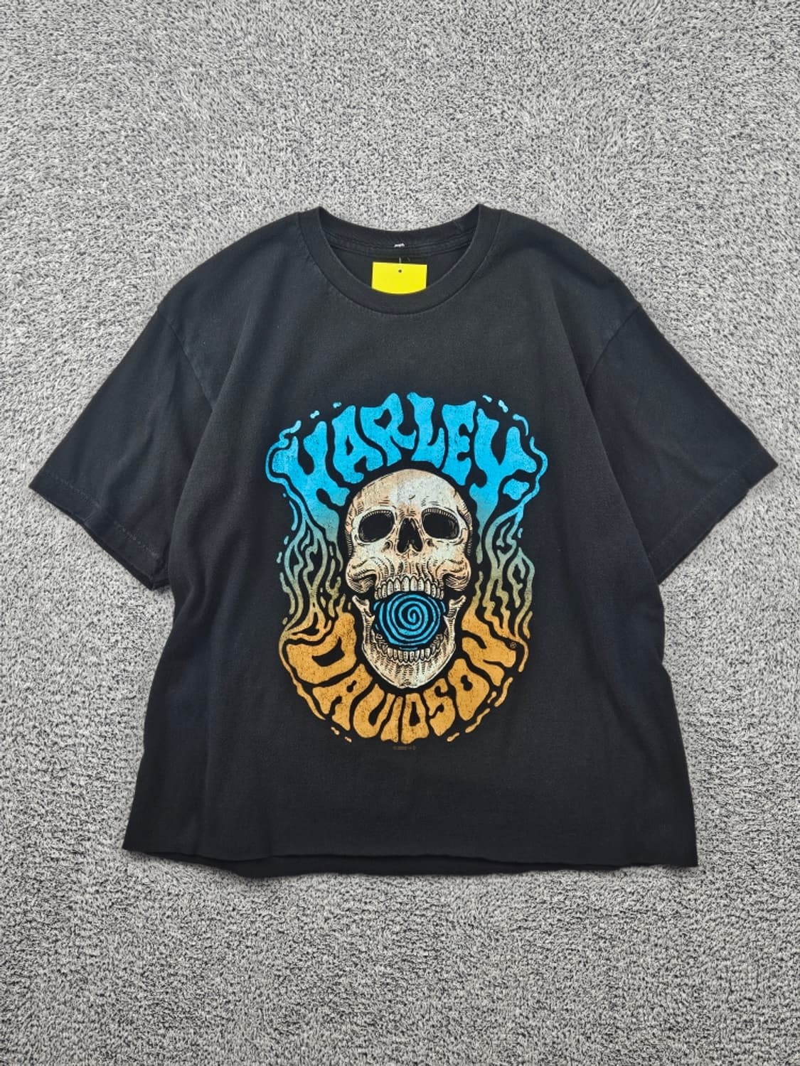 할리데이비슨 캐나다 새스커툰 레드라인 반팔 티셔츠 (M추정)/ 11647 상품이미지1