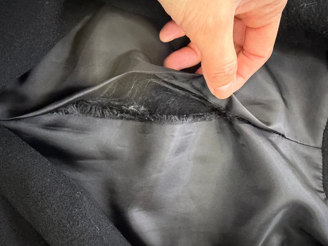 정품) maje 마쥬 가죽 디테일 모직 코트 1 상품이미지6