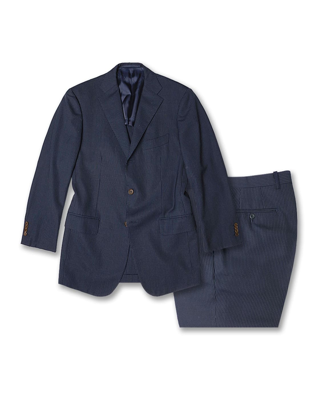 링자켓 [Sartoria Ring] 도티드 스트라이프 네이비 클래식 수트 상품이미지1