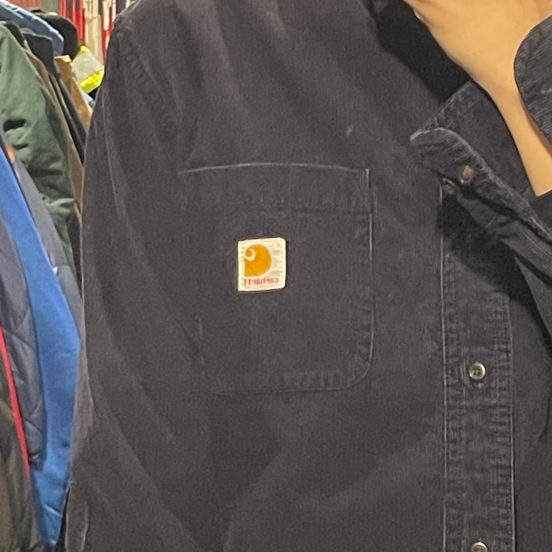 [IM] carhartt 칼하트 딥퍼플 코듀로이 셔츠 상품이미지6