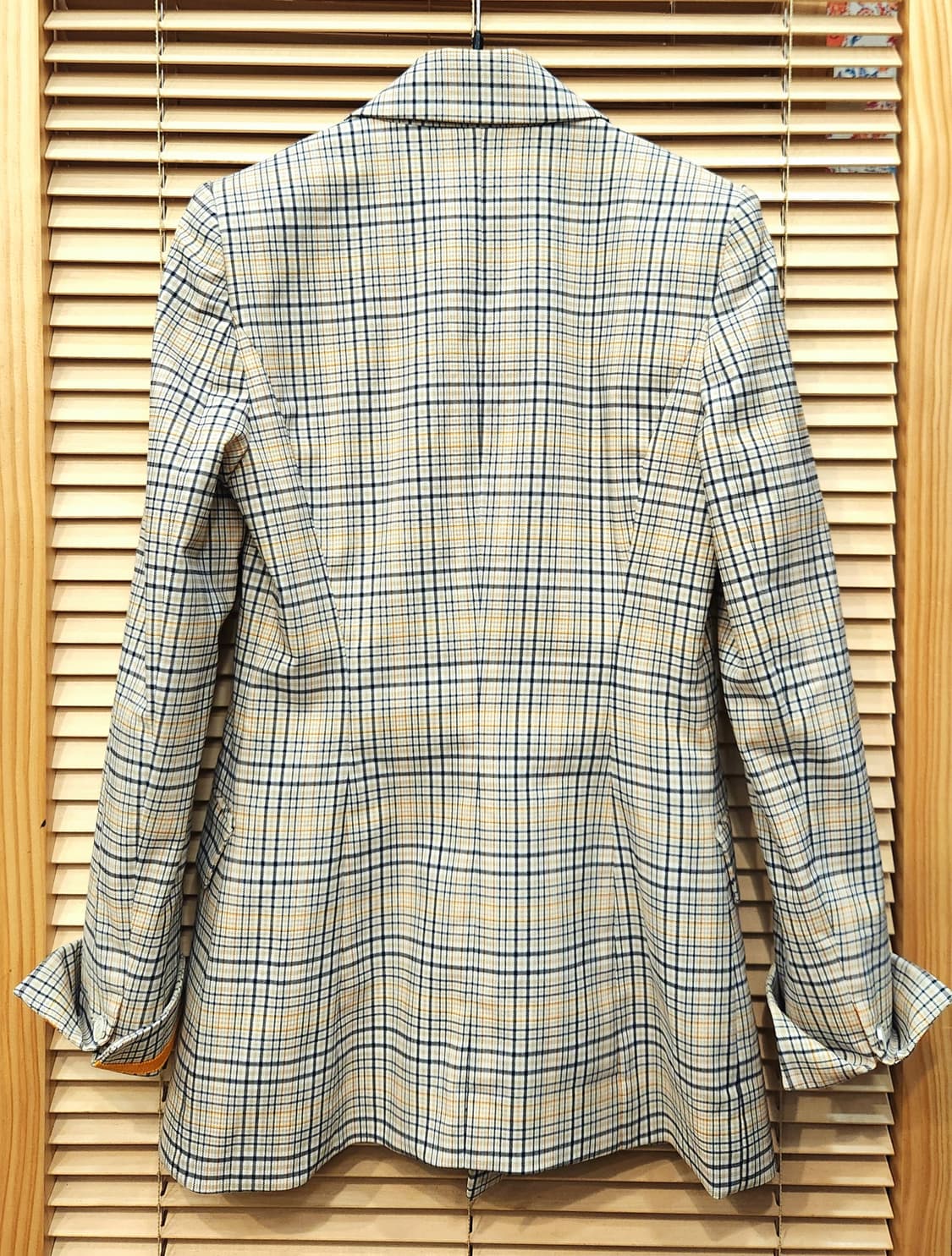 (새상품)에고이스트 체크더블자켓55 상품이미지4