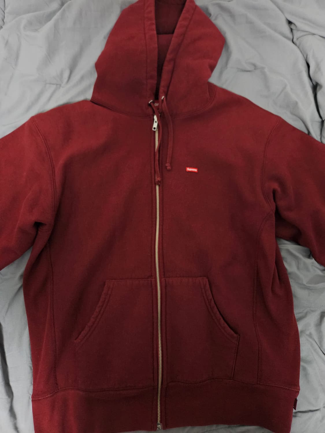 슈프림 미니박스로고 후드집업 상품이미지1