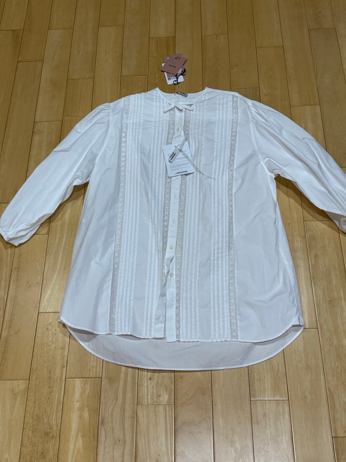 미우미우 리본 로고 미니 원피스 새상품 상품이미지2