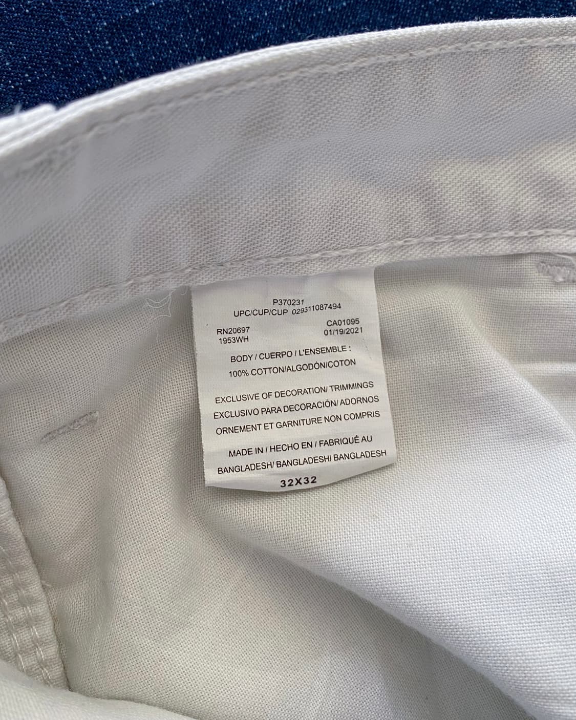 디키즈 화이트 카펜터 페인터 워크 팬츠 YC-027 상품이미지10