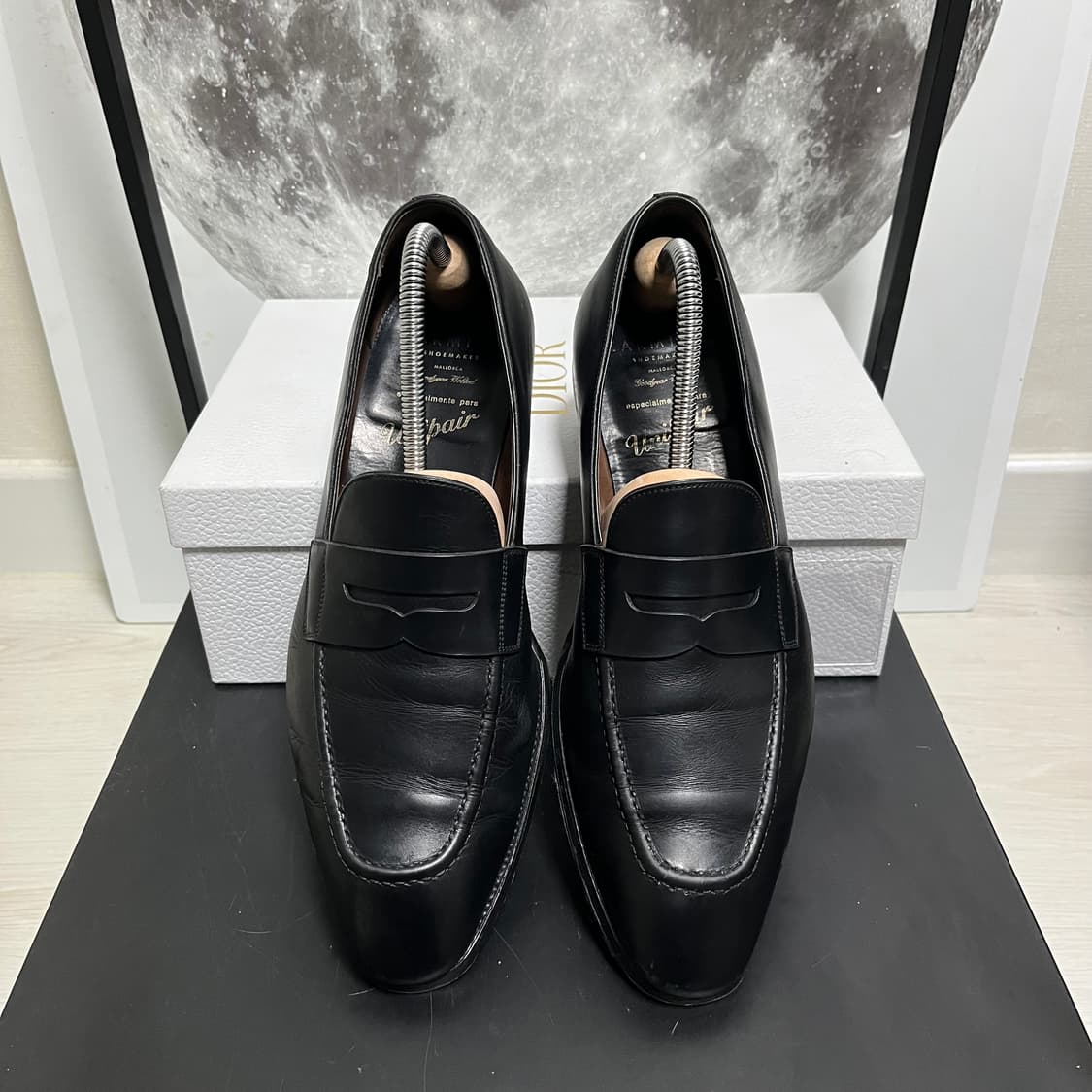 정품 8) 까르미나 블랙 페니로퍼 구두 265~270 상품이미지1