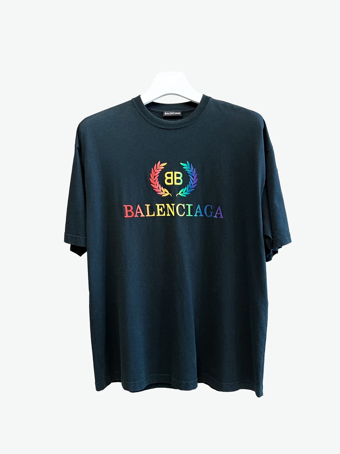 [S/매장판] 발렌시아가 월계수 레인보우 반팔 상품이미지1