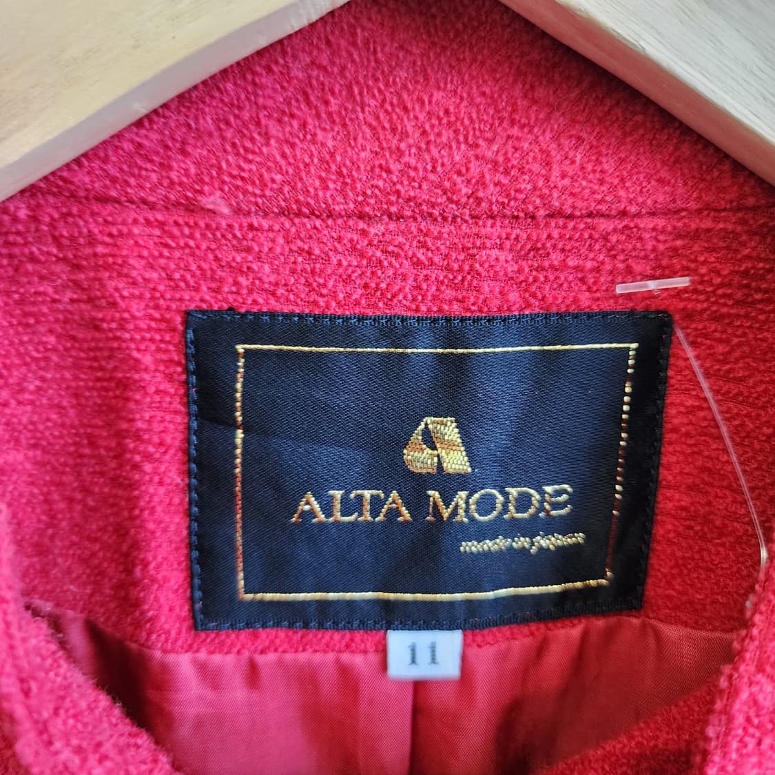 일본빈티지 레드 울 자켓 <새상품> 상품이미지4