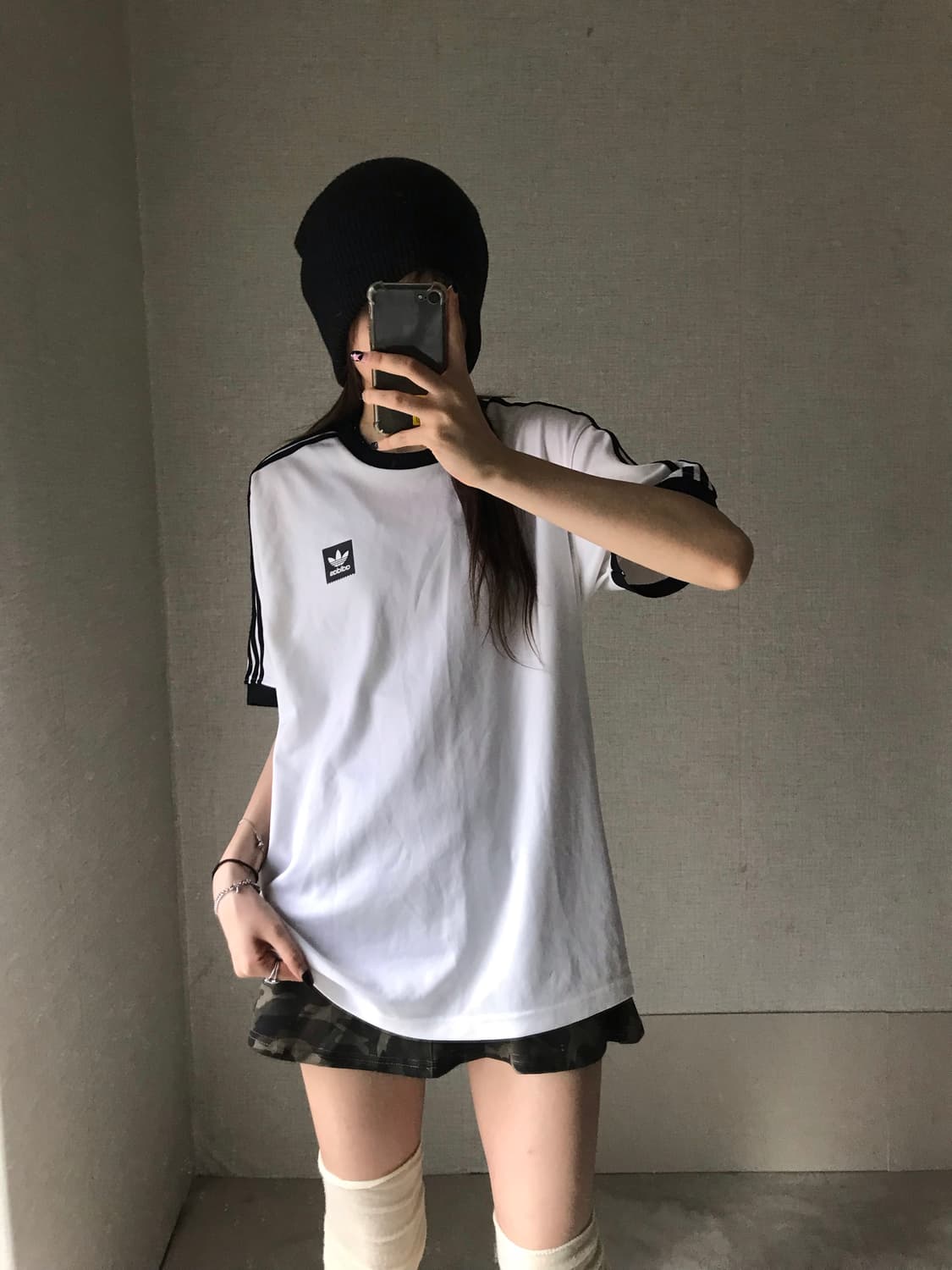 아디다스 흰검 링거티셔츠 상품이미지1