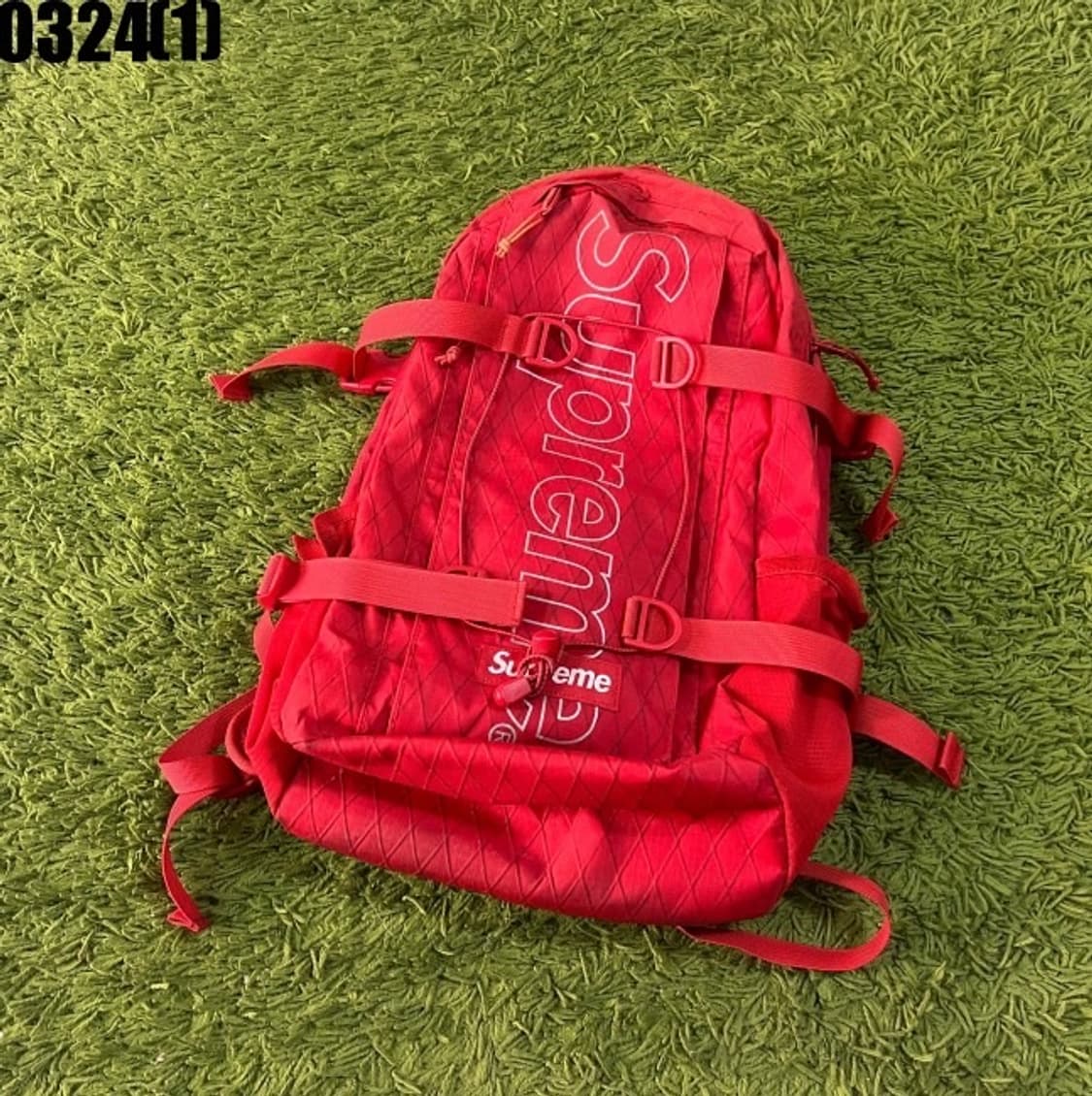 슈프림 18fw 레드 백팩 가방 상품이미지1