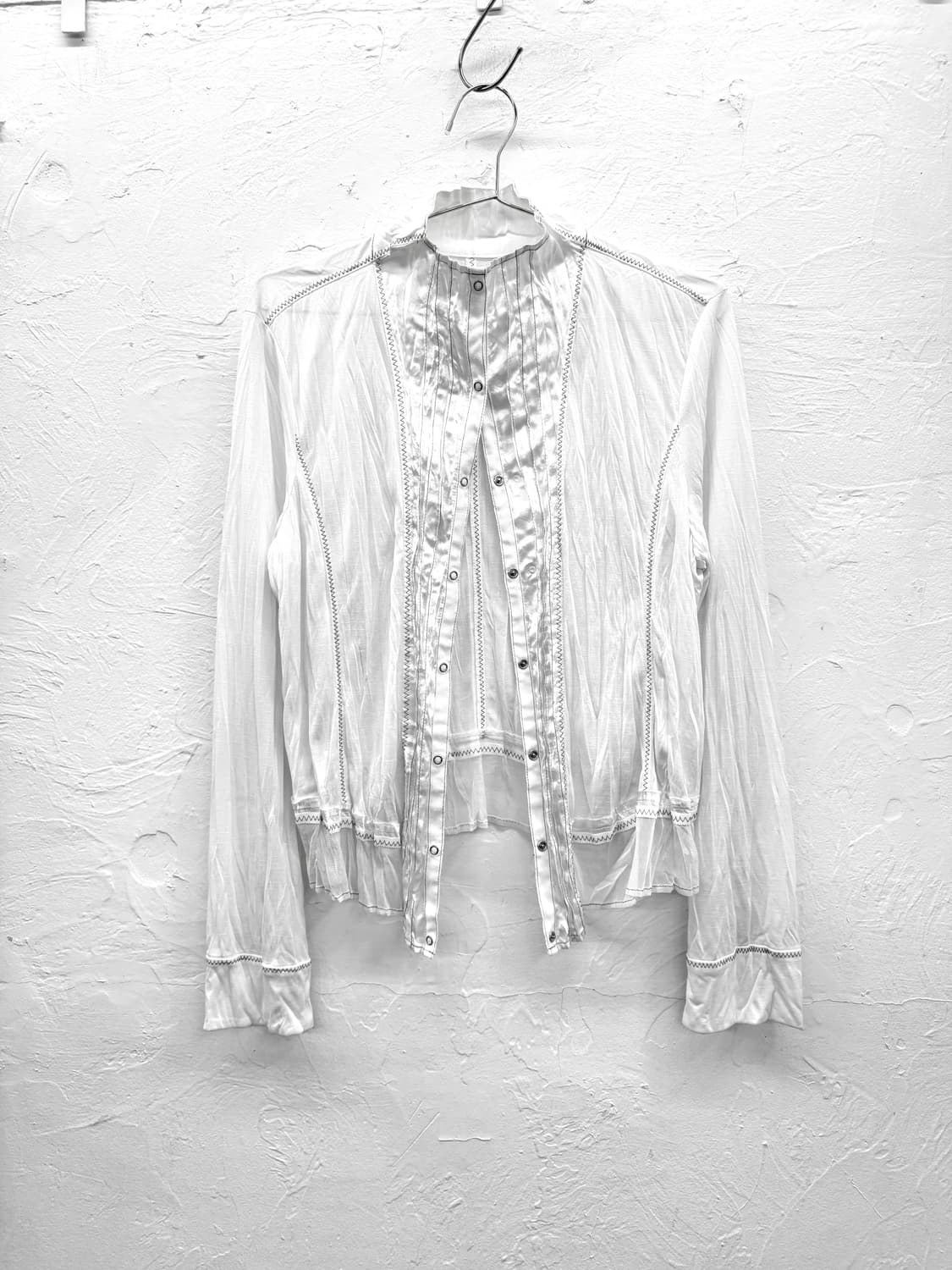 hiroko koshino 버튼업 플리츠 블라우스 상품이미지4