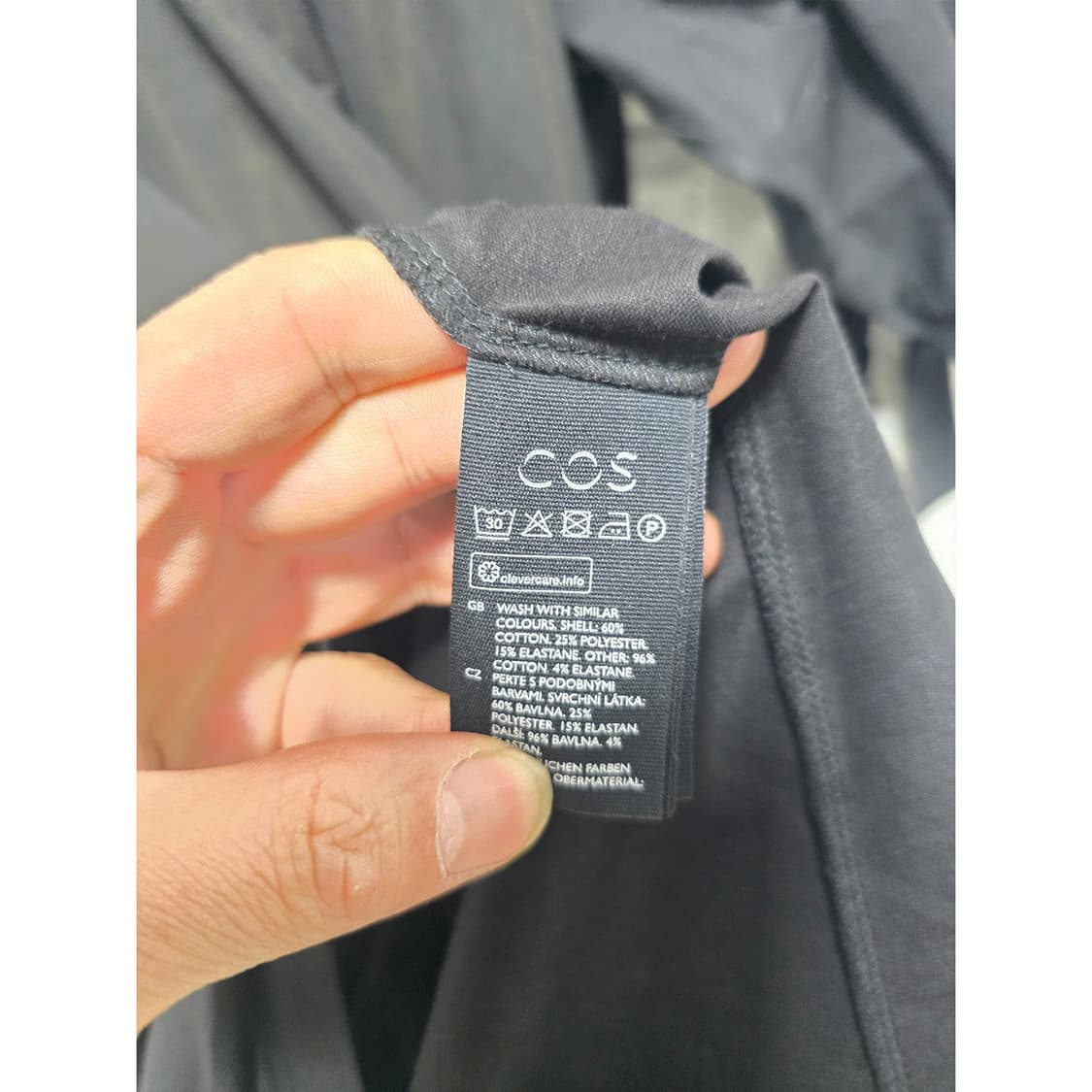 코스 COS 블랙 퍼프 소매 원피스 Free 상품이미지3