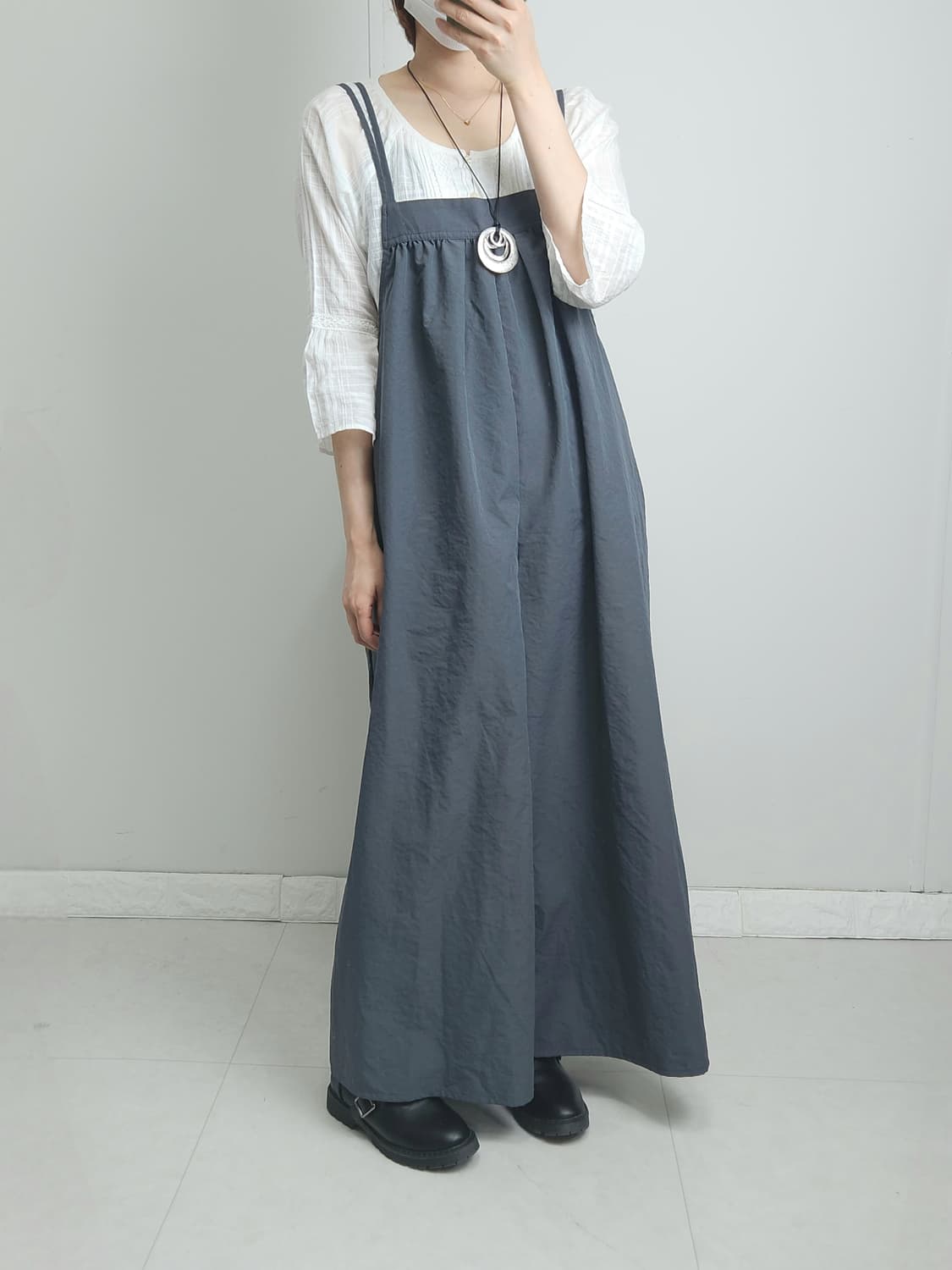 스트랩 와이드 오버롤 상품이미지5