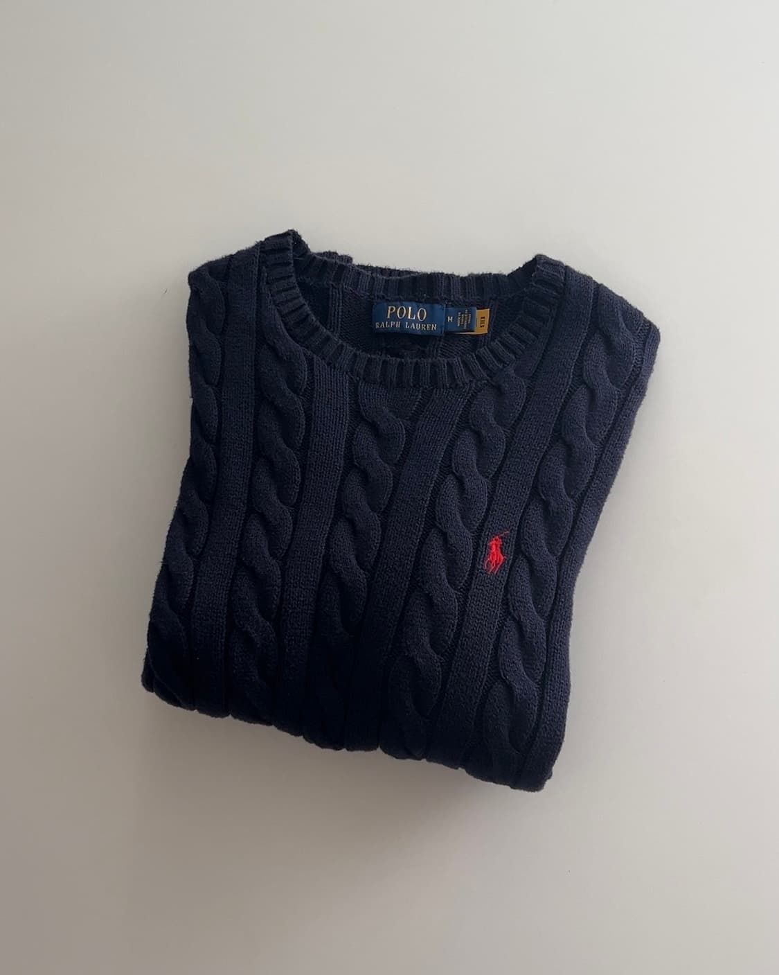 폴로 랄프로렌 케이블 니트 스웨터 M 상품이미지1