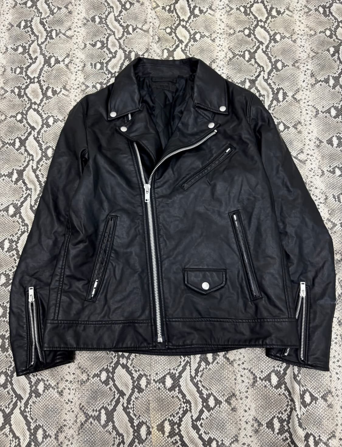 Vintage Chic mood Leather Jacket 상품이미지1