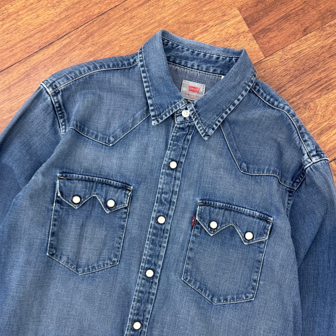 M 리바이스 데님 웨스턴 남방 셔츠  상품이미지3