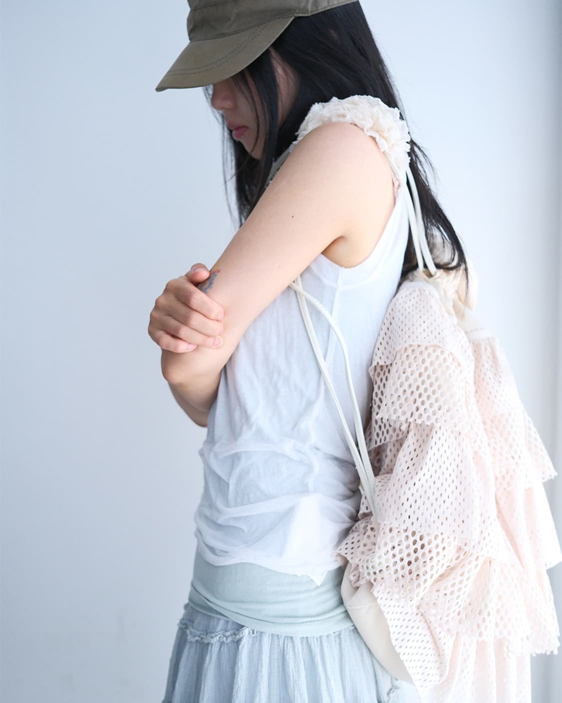 09ss  dot silk frill sleeveless 상품이미지1