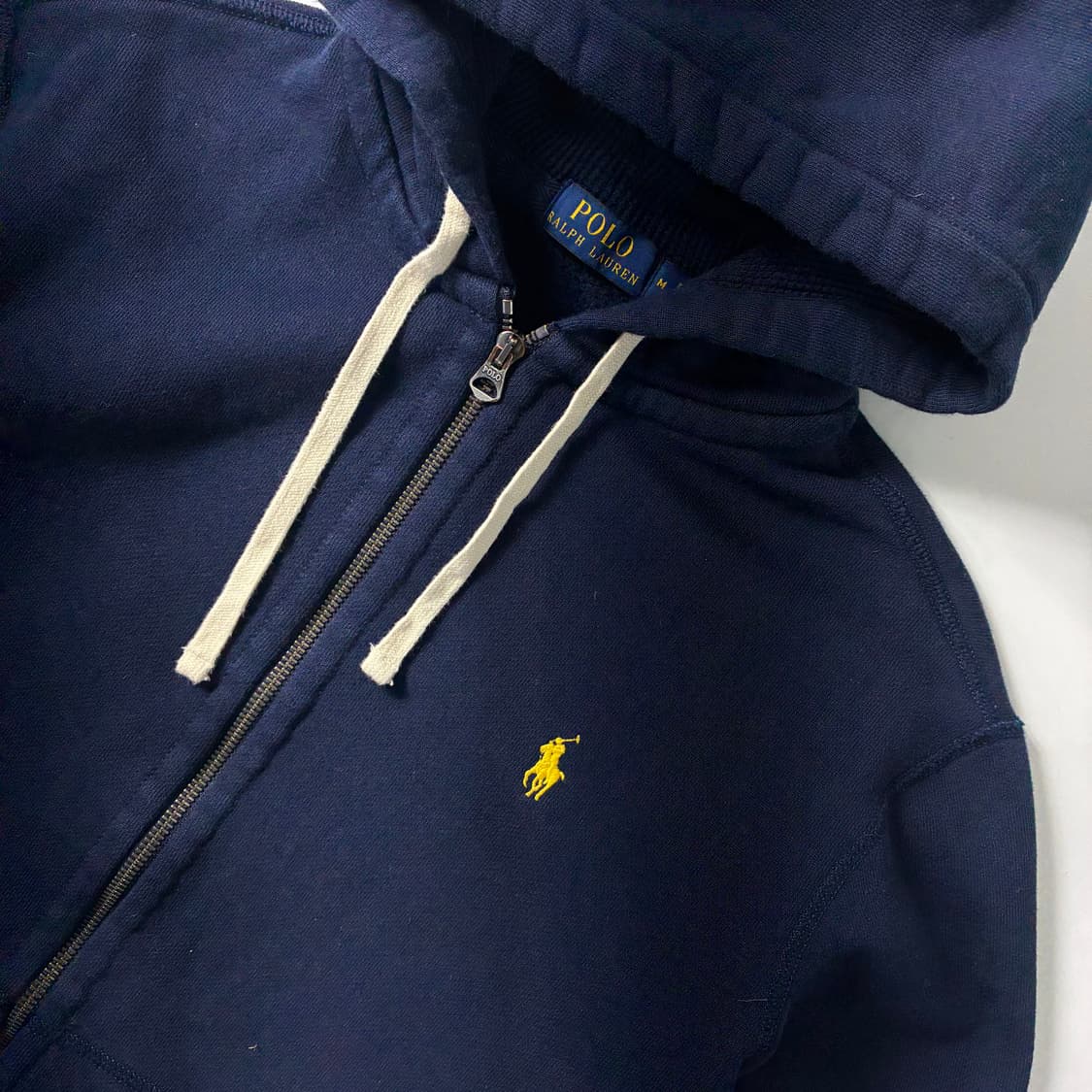 Polo  폴로 랄프로렌 자수 코튼 네이비 써멀 후드집업  상품이미지3