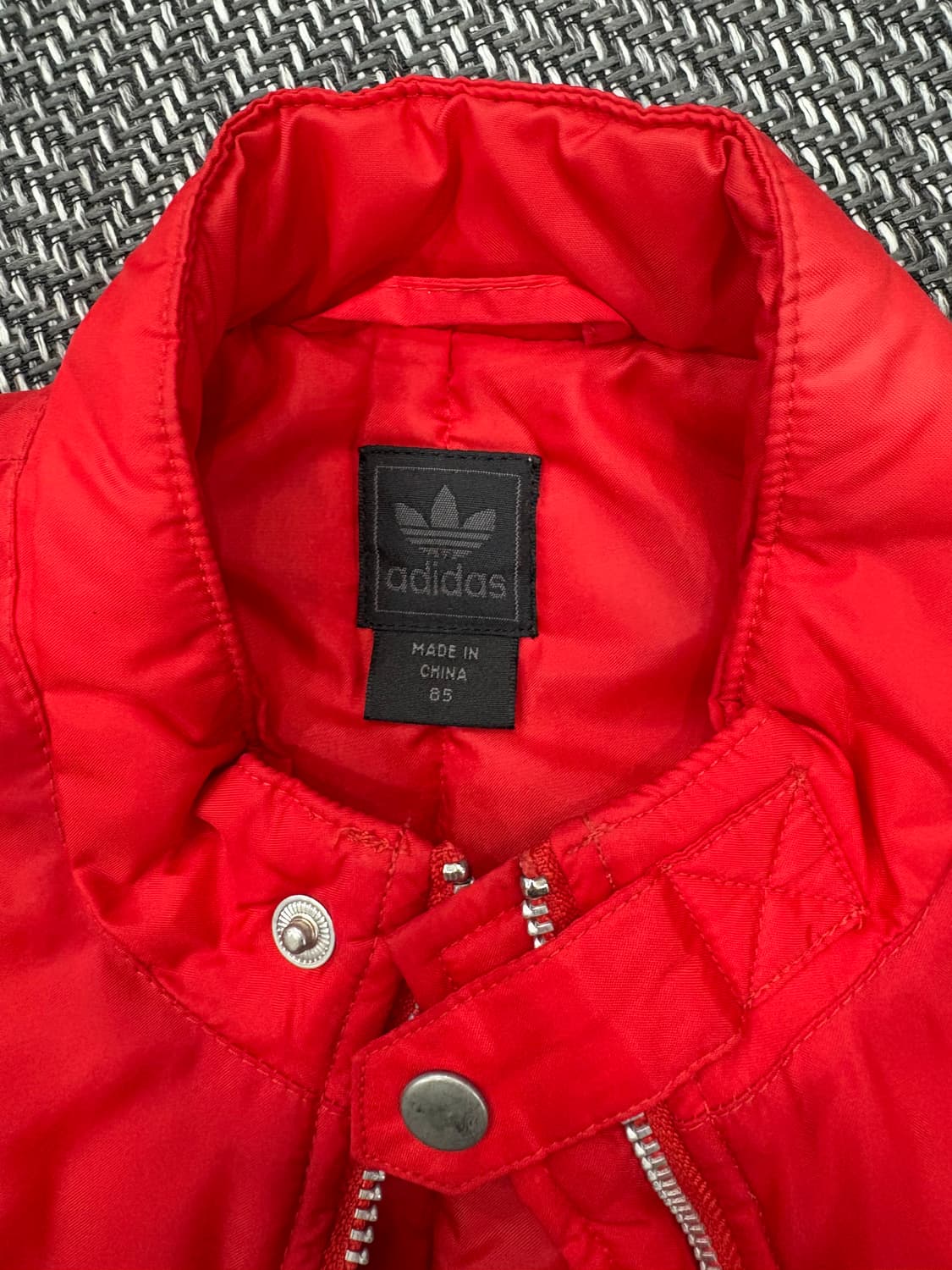 아디다스 삼선 트랙 패딩 레드 상품이미지3