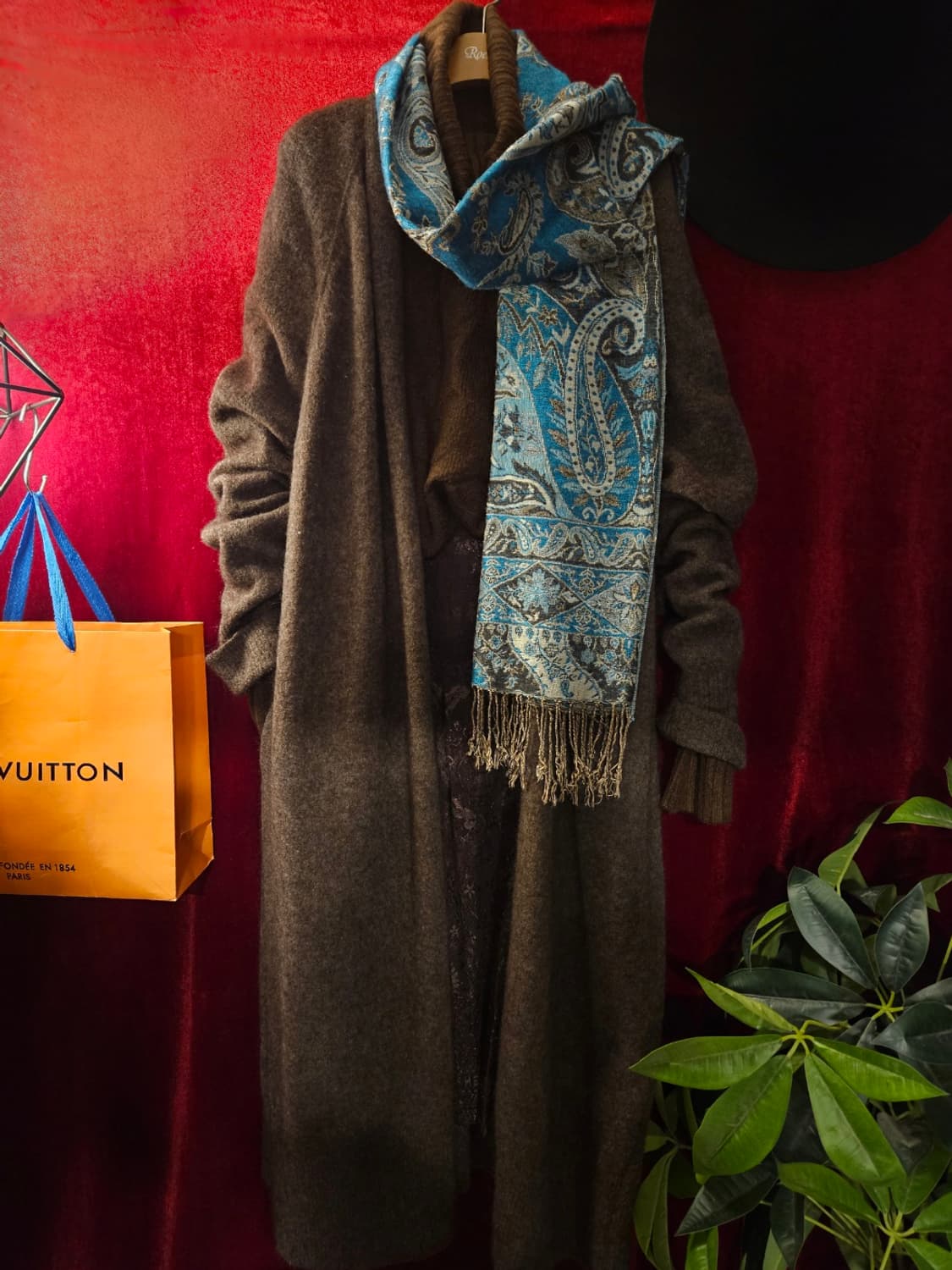 TIME 타임 여성 모헤어 풀 롱 가디건 Free사이즈 상품이미지1