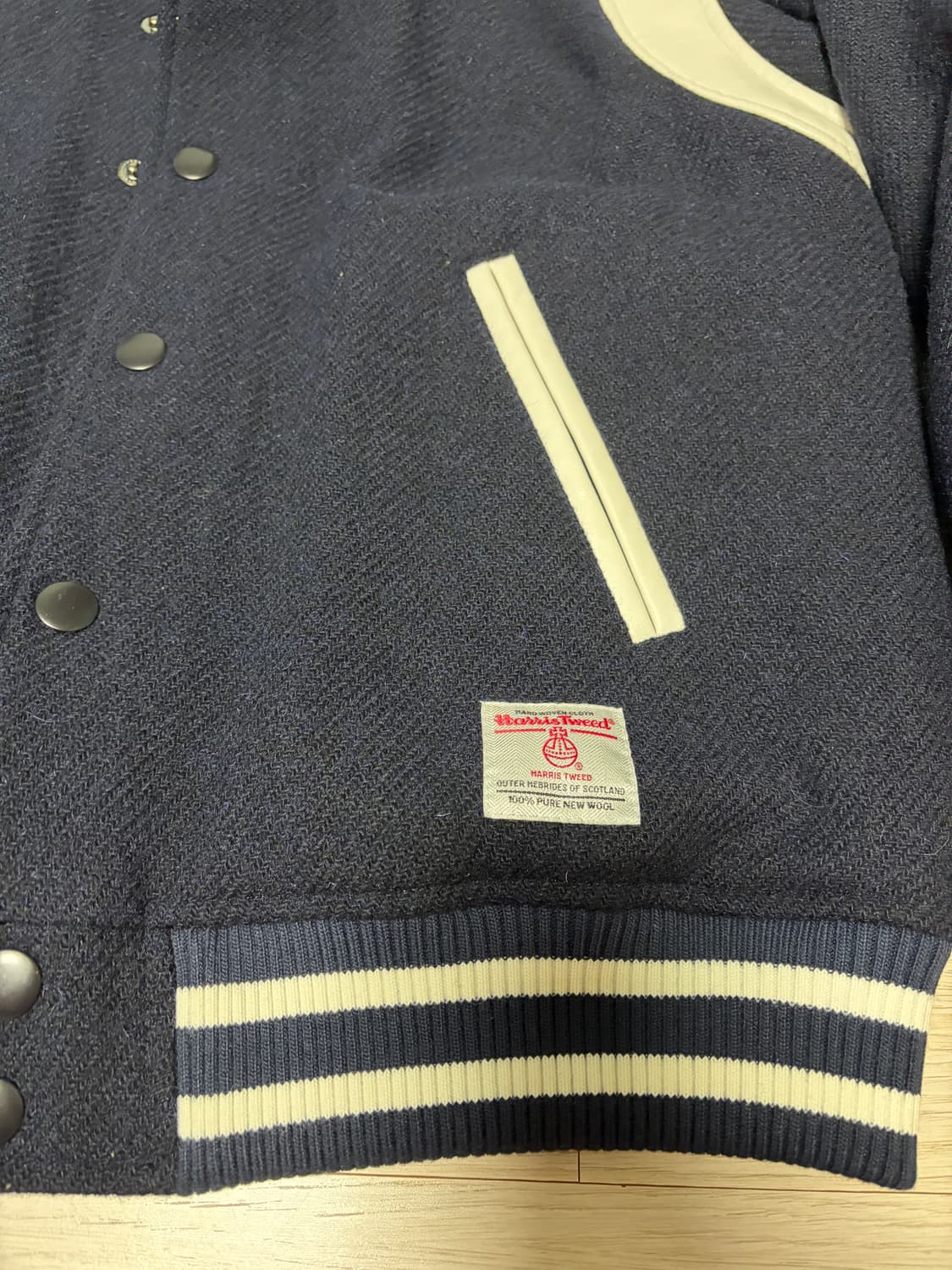 제로라운지 해리스트위드 바시티(L, 새상품) 상품이미지3