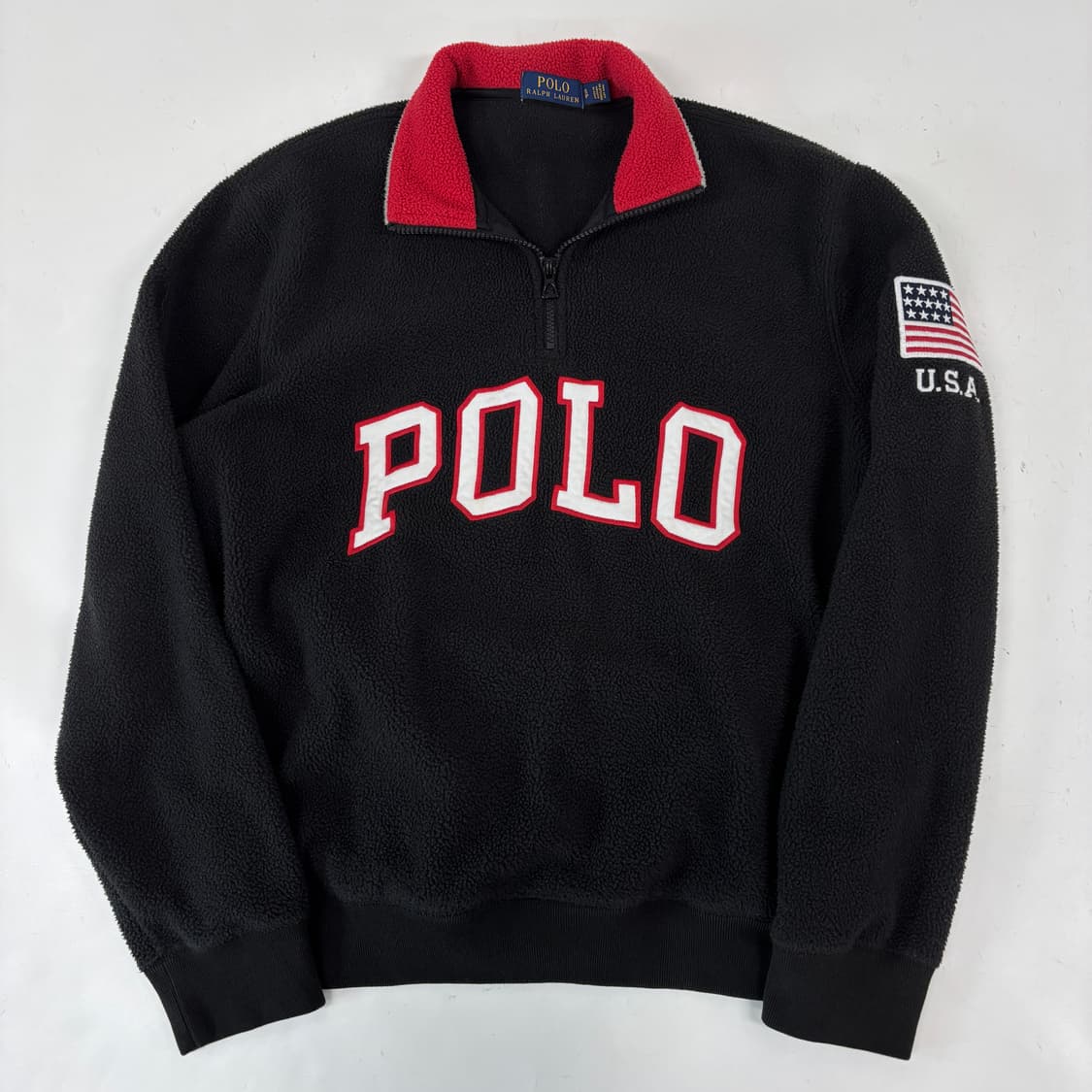 폴로 스펠아웃 반집업 후리스 상품이미지3