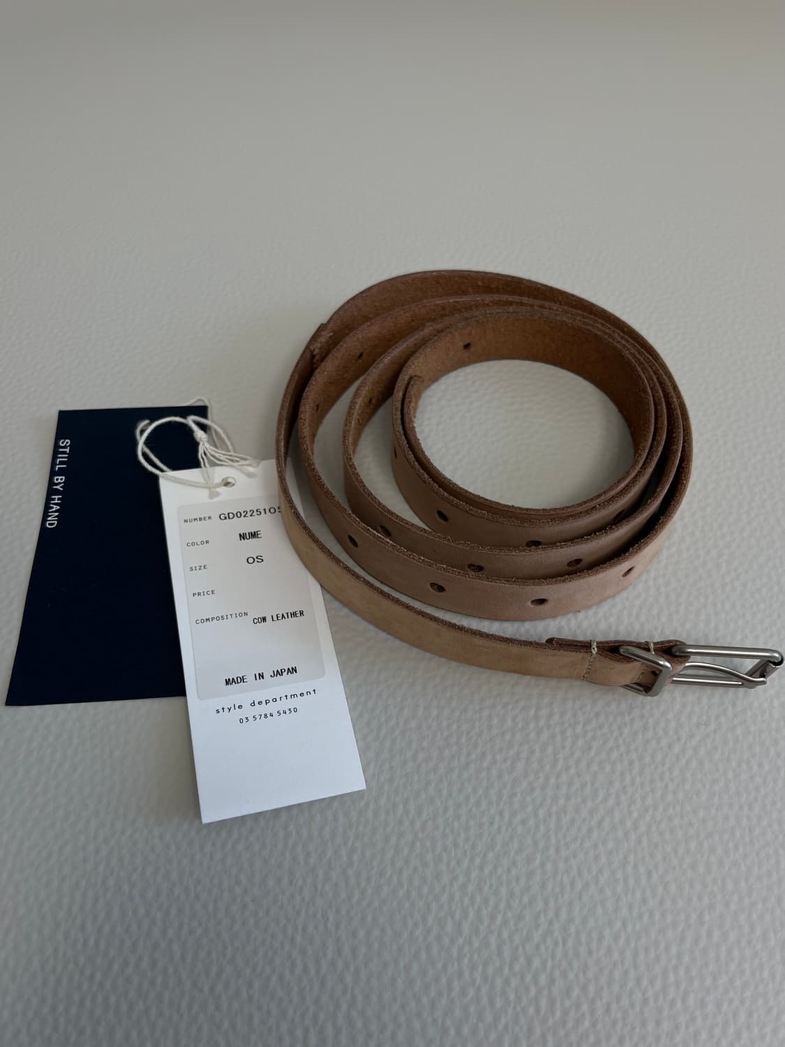 스틸바이핸드 18mm leather belt 상품이미지1