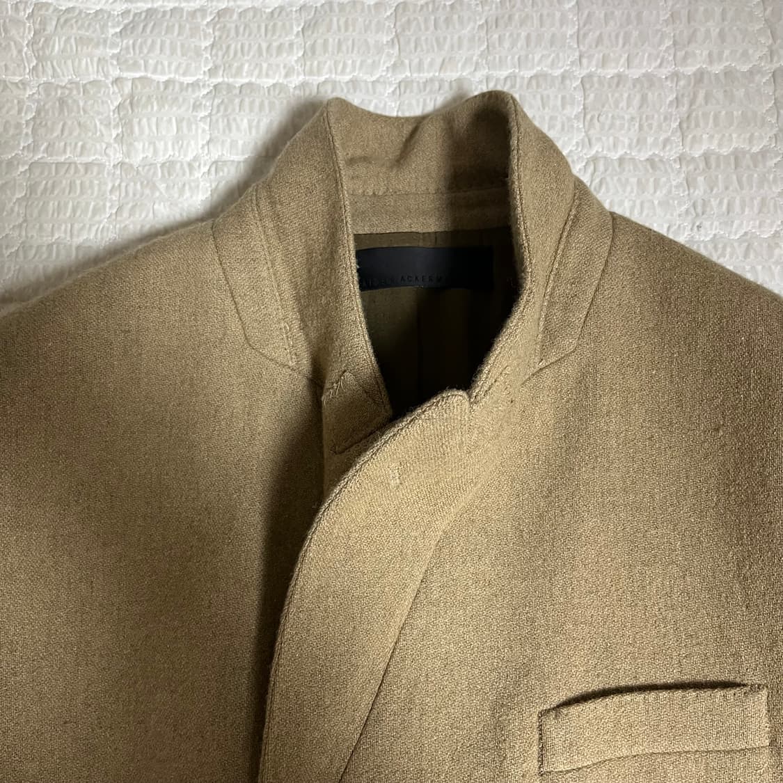 하이더아커만 20FW 울 베이지 카멜 숏 자켓 상품이미지5