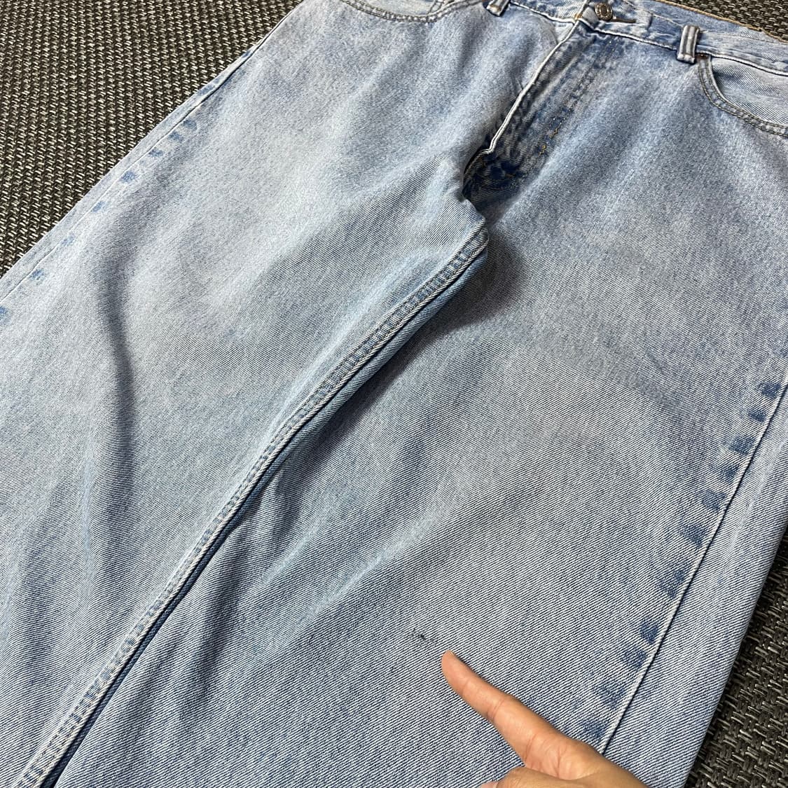 (38) 리바이스 550 38X30 연청 데님 팬츠 상품이미지4