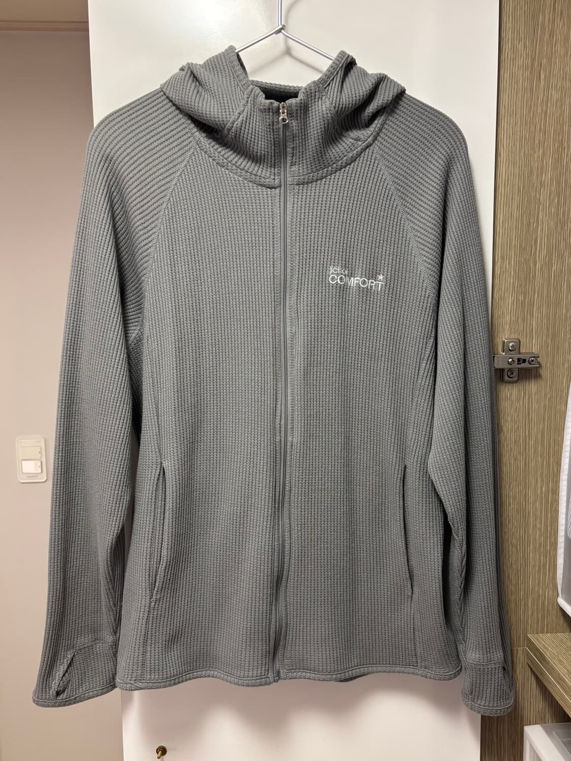 jichoiCOMFORT 24-001 WAFFLE ZIP HOODIE 상품이미지3