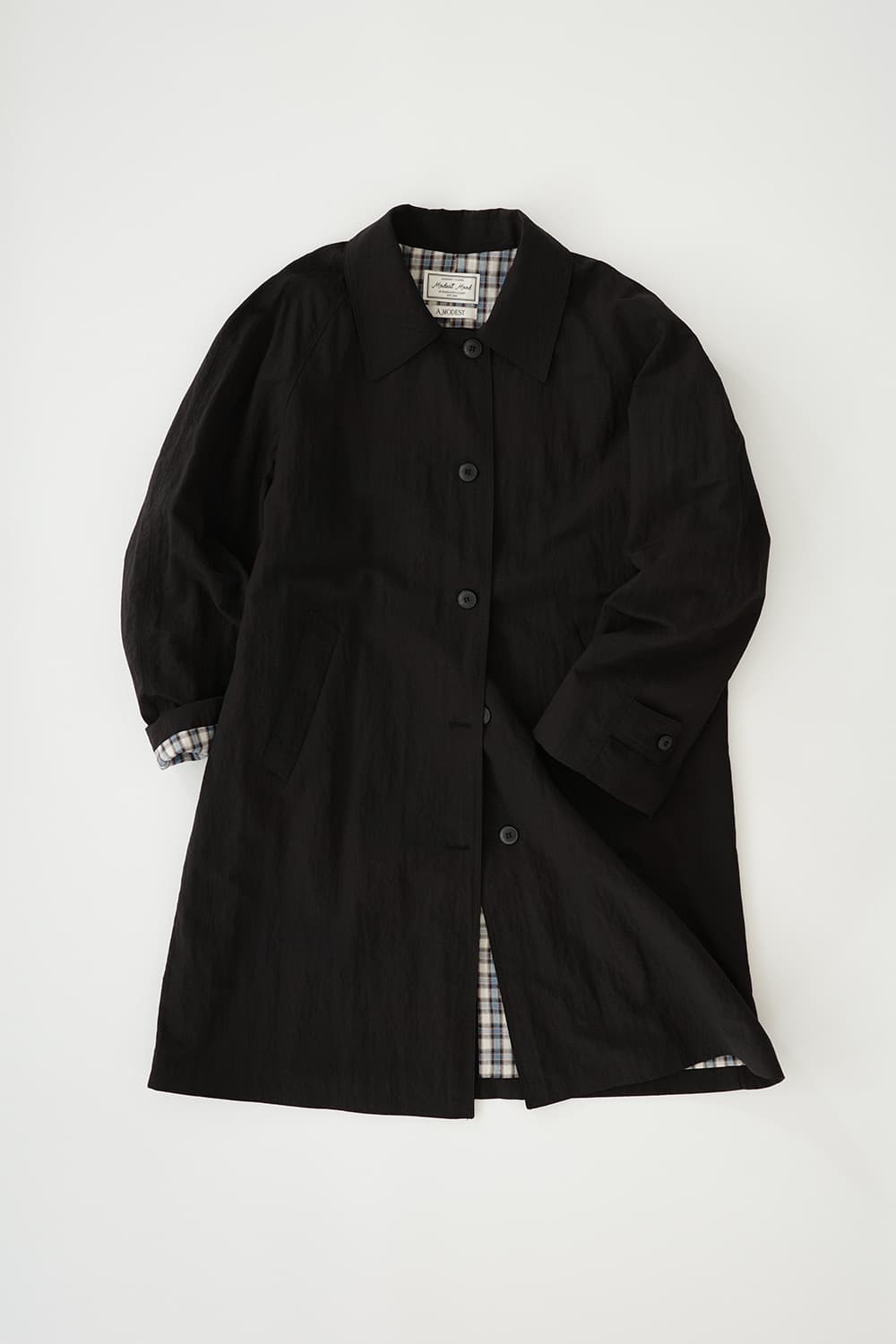 모데스트무드 파우더 트렌치코트 블랙 Powder Trench Coat ( 상품이미지1