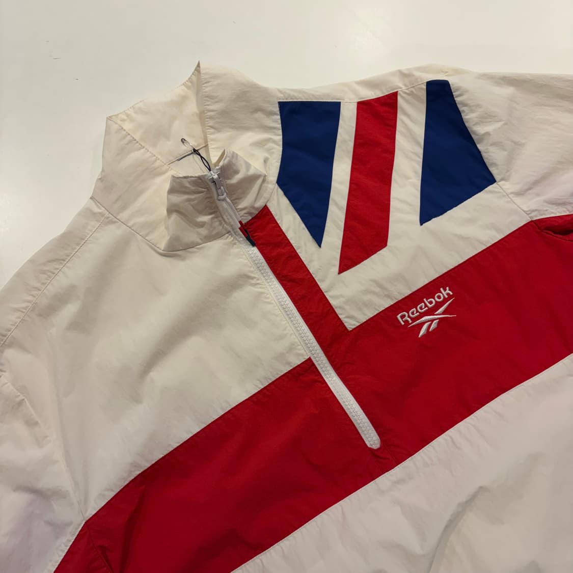 [95] 리복 바람막이 화이트/레드/블루 자켓 C120 상품이미지3