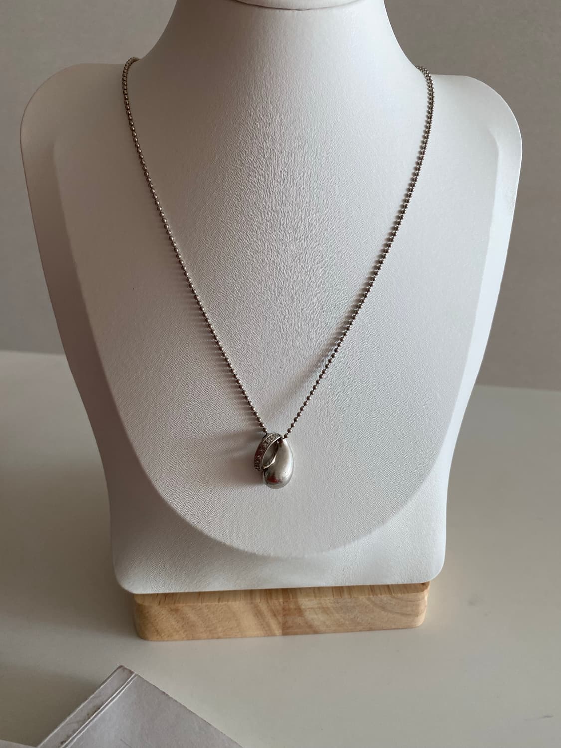 Sv95 실버 물방울 목걸이 빈티지 목걸이 상품이미지8