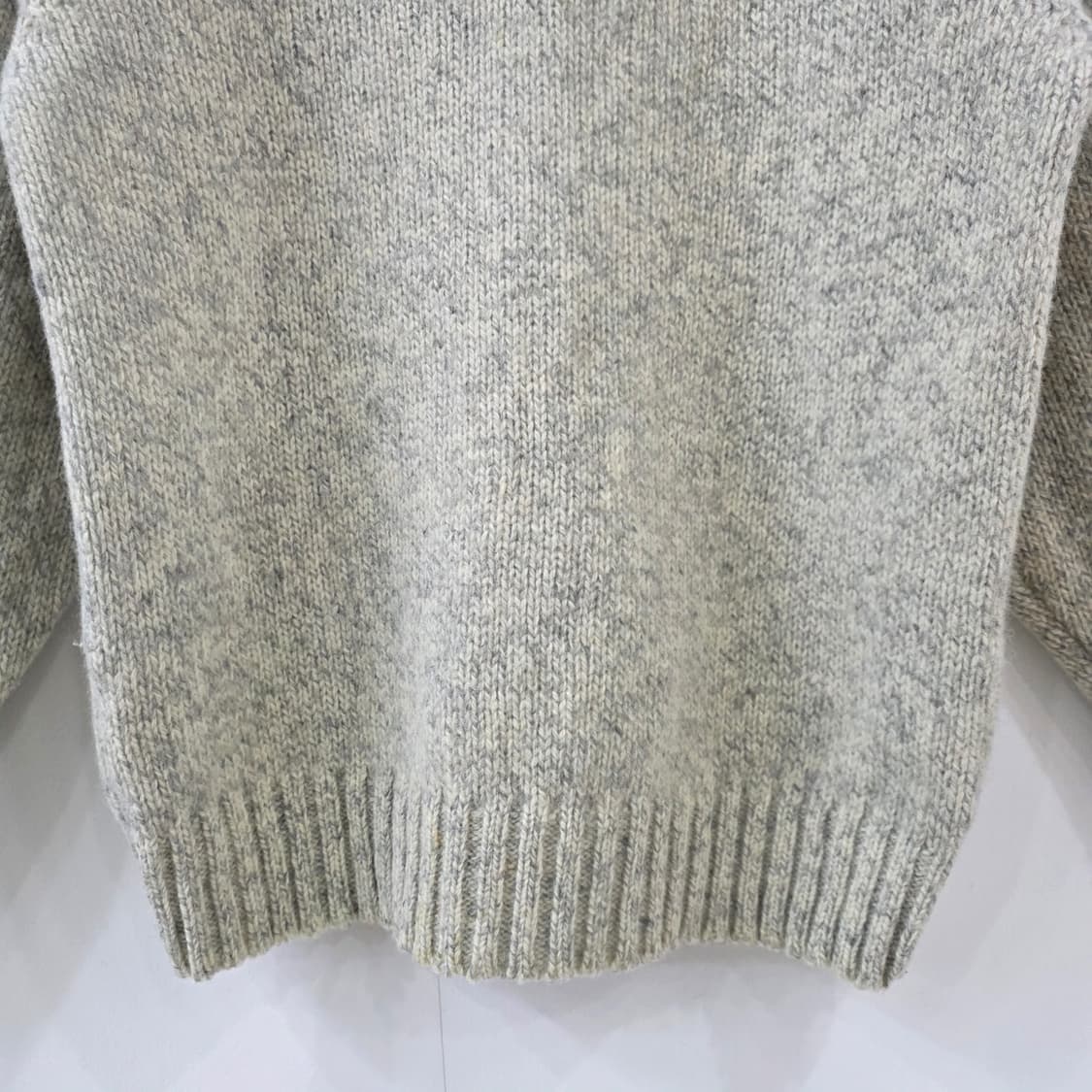 울 100% 일본빈티지 슈팅패치 니트 상품이미지3