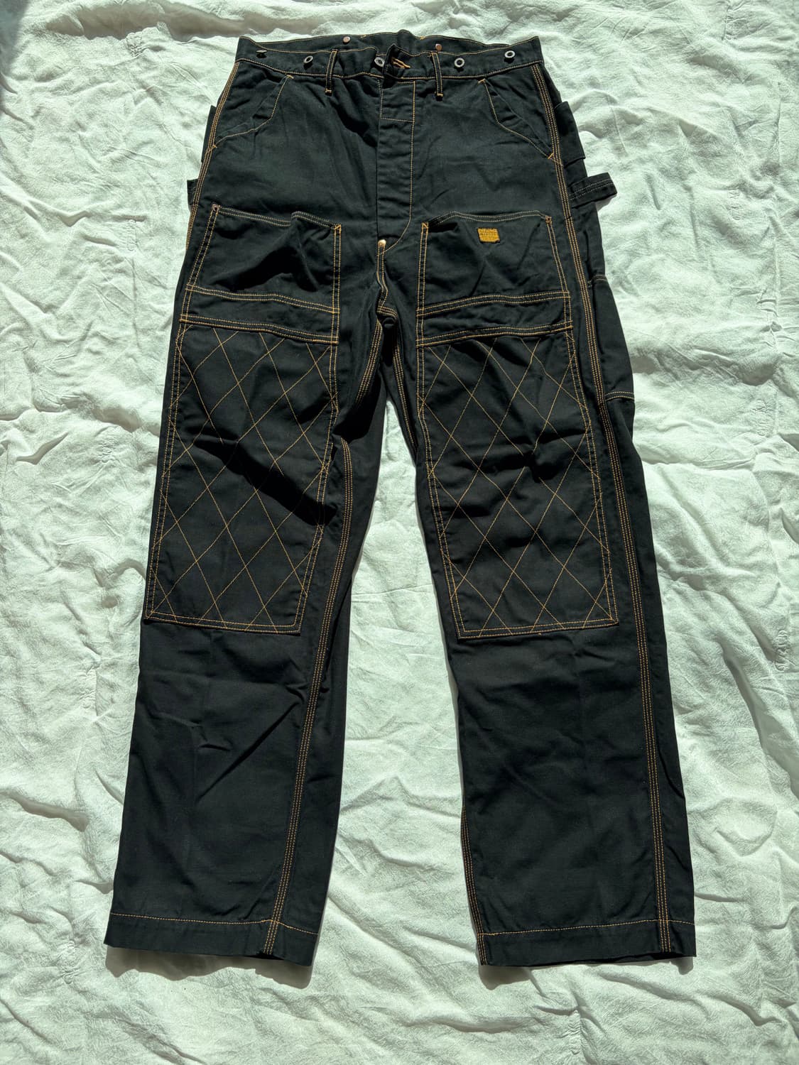 캐피탈 씬 캔버스 럼버 팬츠 블랙 상품이미지1