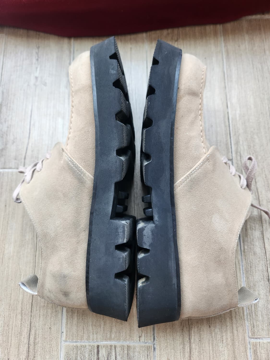 YSH 콜슨 스퀘어토 스웨이드 더비슈즈 베이지 (280) 상품이미지5