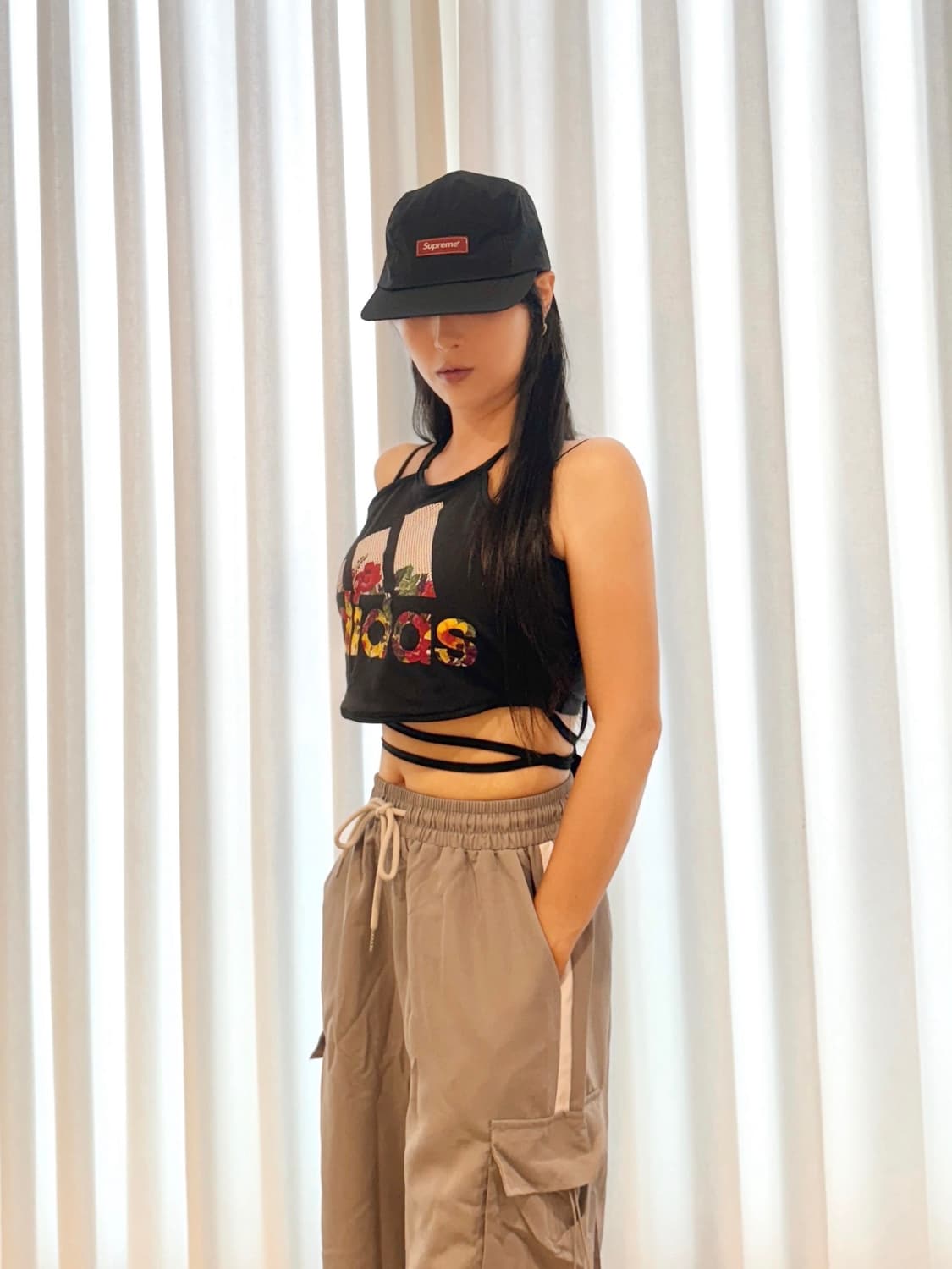 아디다스 스트랩 크롭탑 상품이미지3