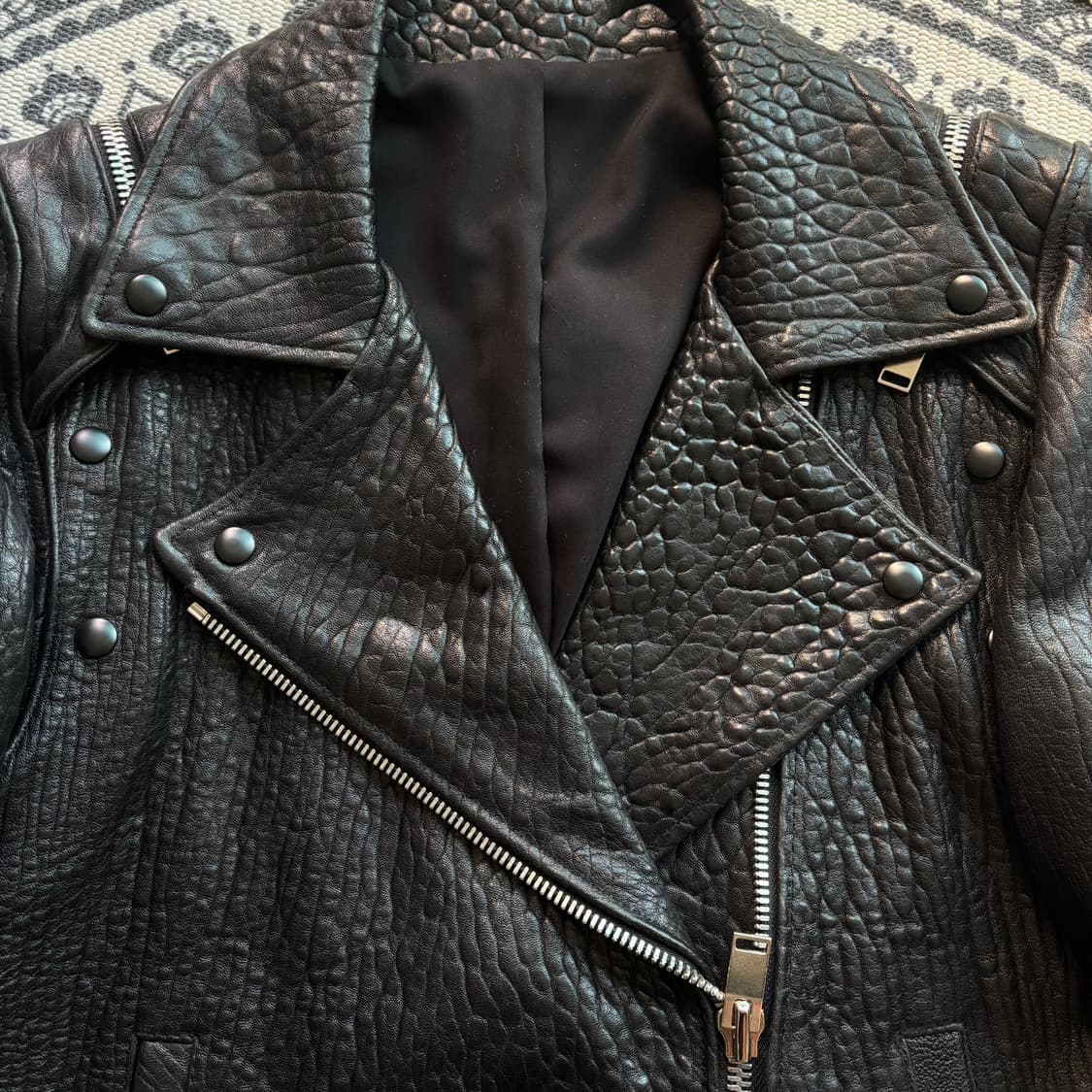 소매 탈부착 아이즈 카프스킨 자켓 상품이미지4