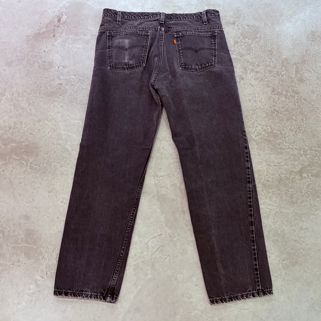 [38/32] USA 🇺🇸 리바이스 505 오렌지 탭 흑청 블랙 상품이미지4