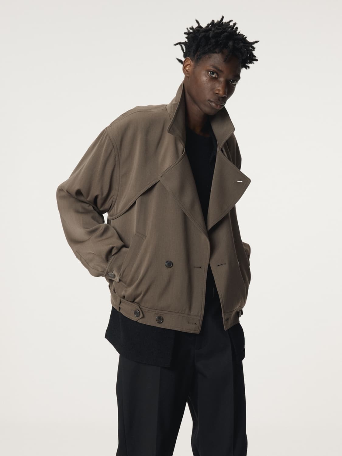 렉토 트렌치 자켓 TRENCH DETAIL WOOL JUMPER 상품이미지4